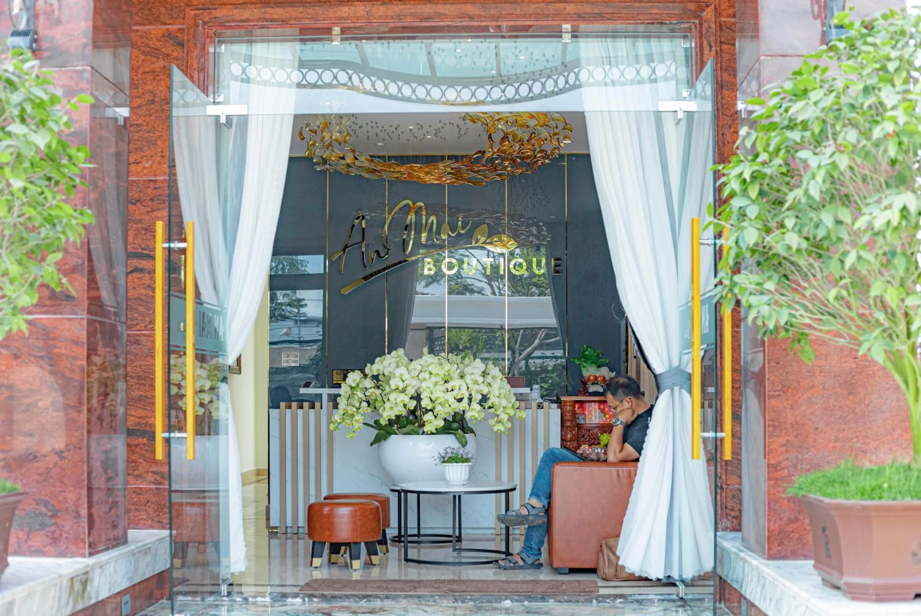 Living room in An Mai Boutique Hotel