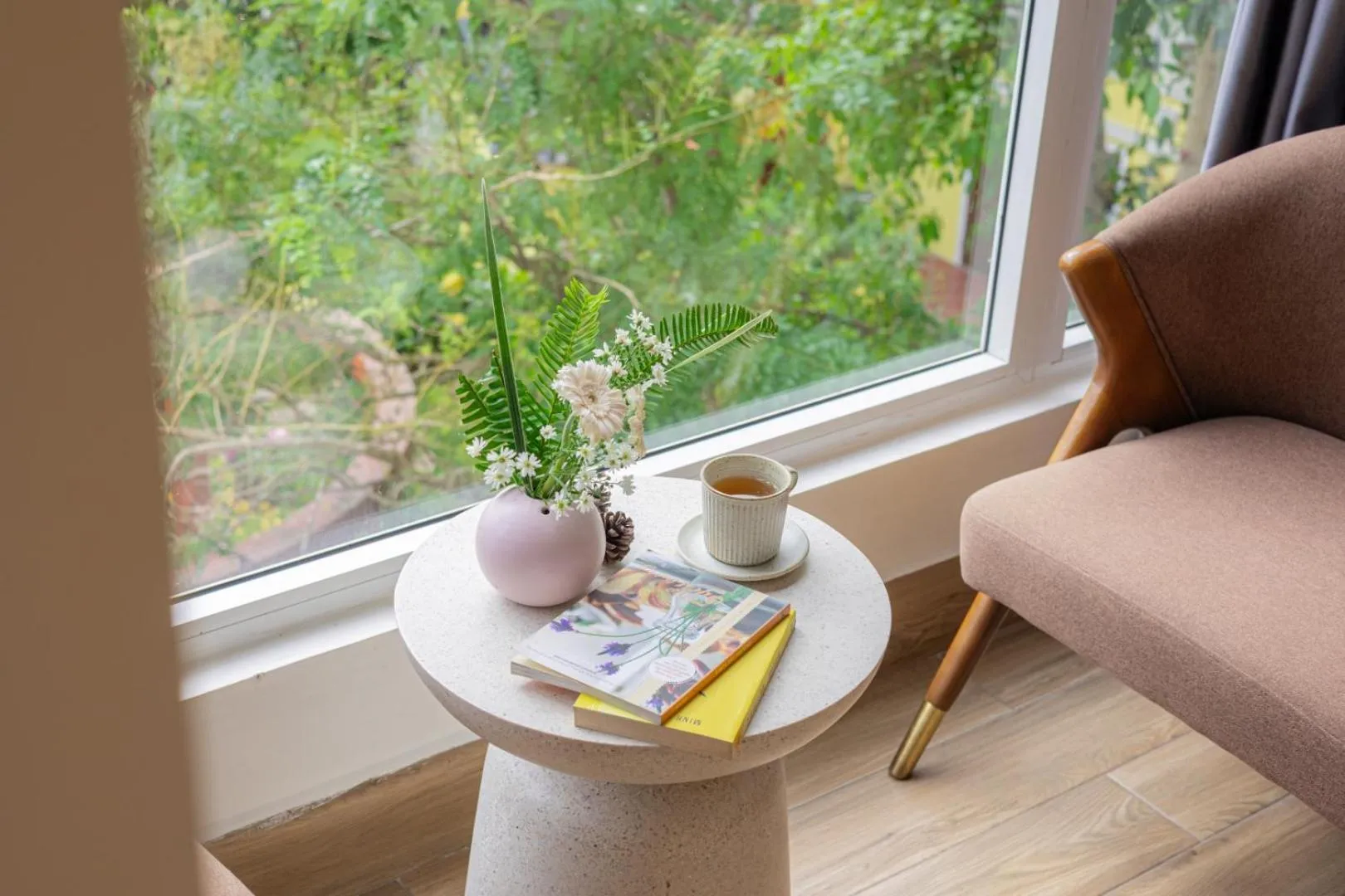 Seating area in An Mai Boutique Hotel