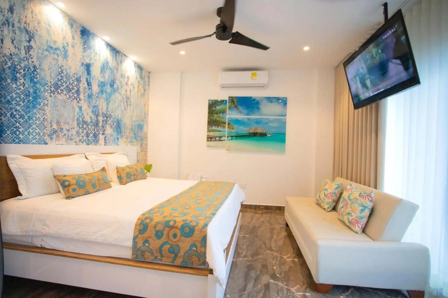 Bedroom, Bed in Hotel Poblado Coveñas