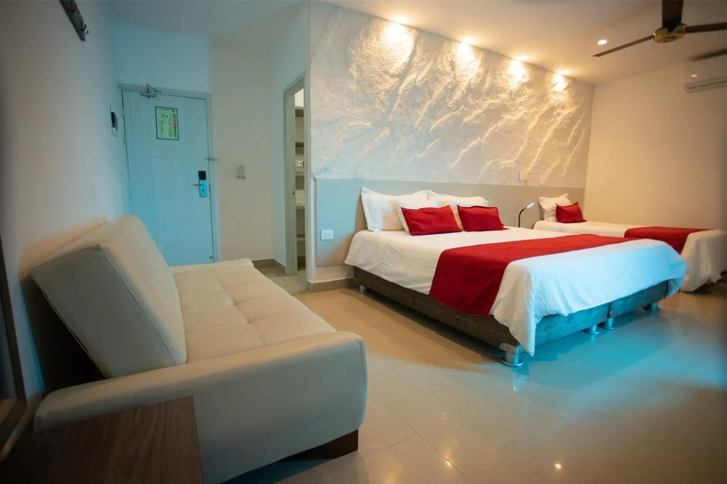 Bedroom, Bed in Hotel Poblado Coveñas