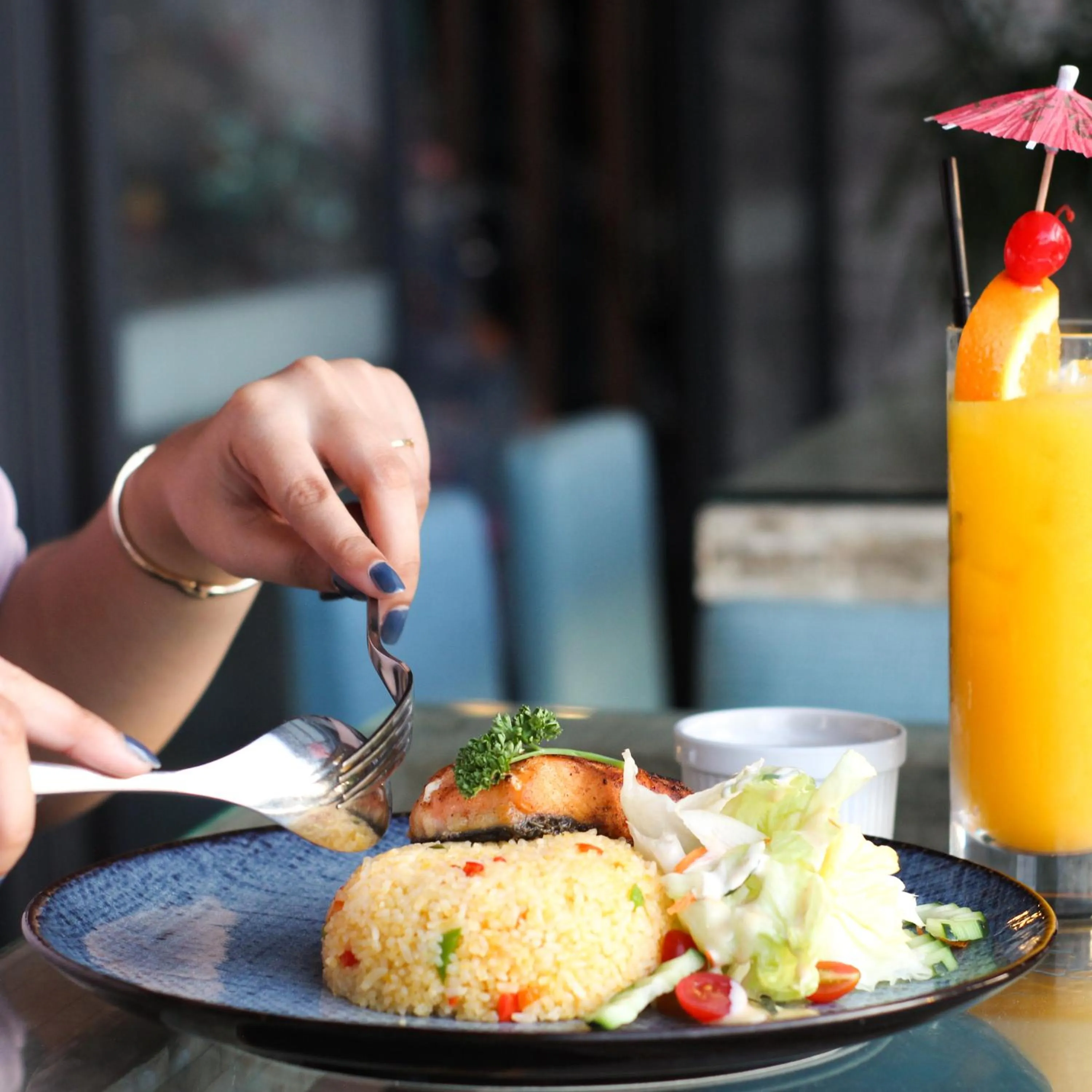 Food close-up in El Vistra Hotel Angeles