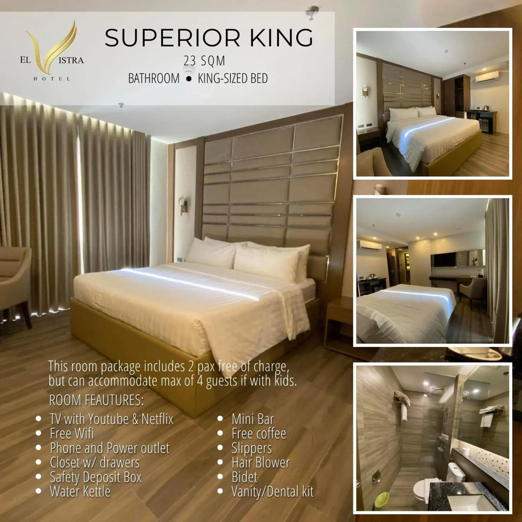 King Room in El Vistra Hotel Angeles King Room in El Vistra Hotel Angeles