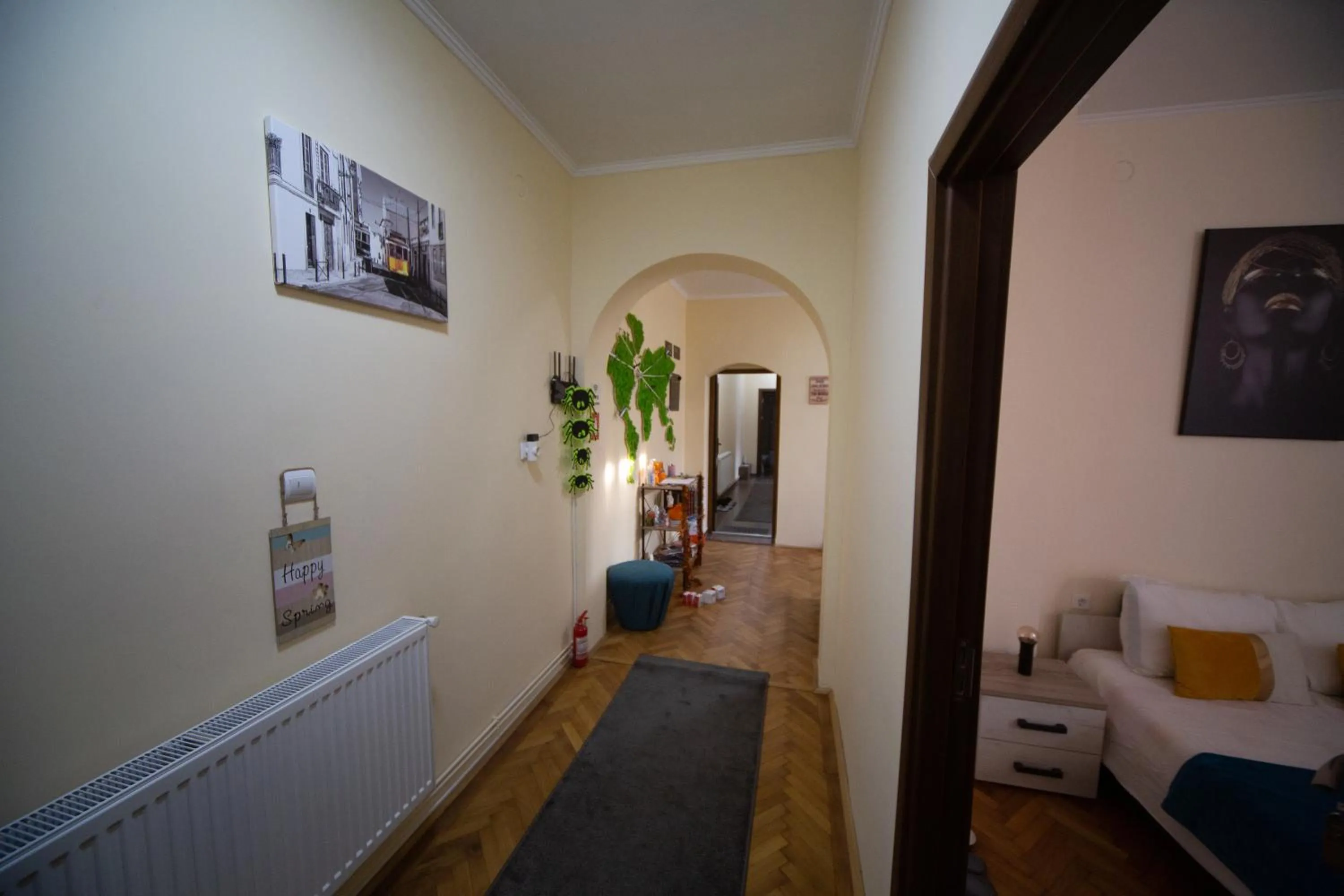 Decorative detail in Happy Mood Apartments