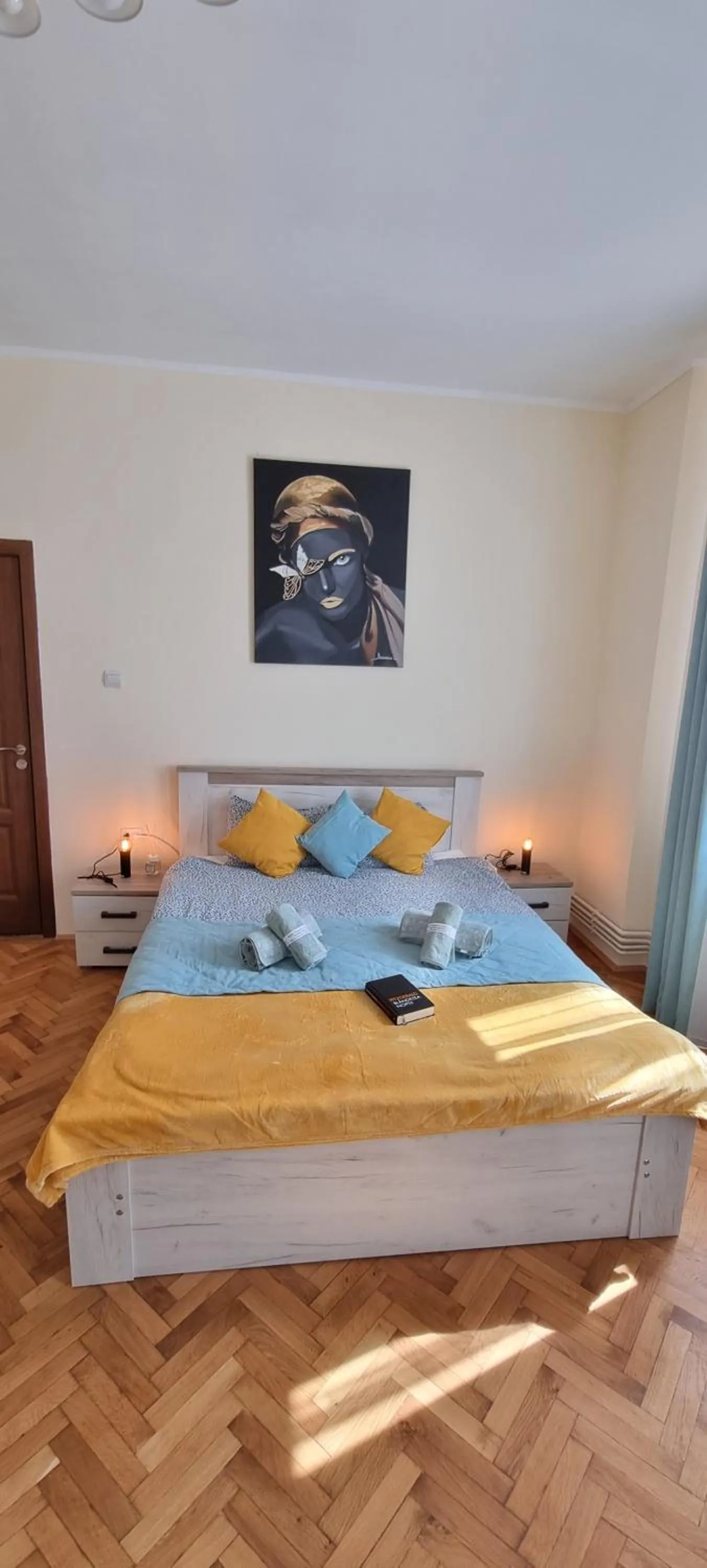 Bed in Happy Mood Apartments