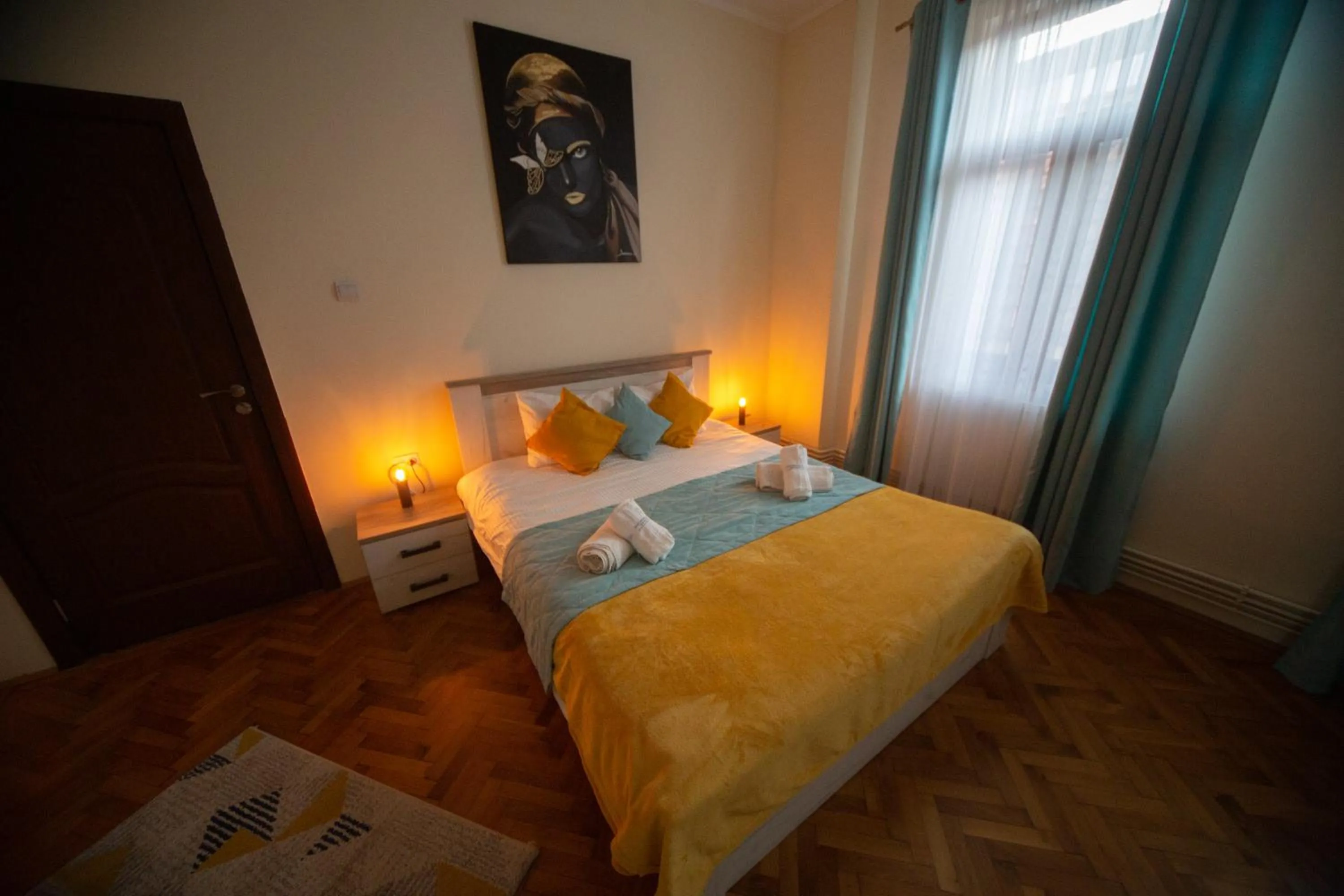Bedroom in Happy Mood Apartments