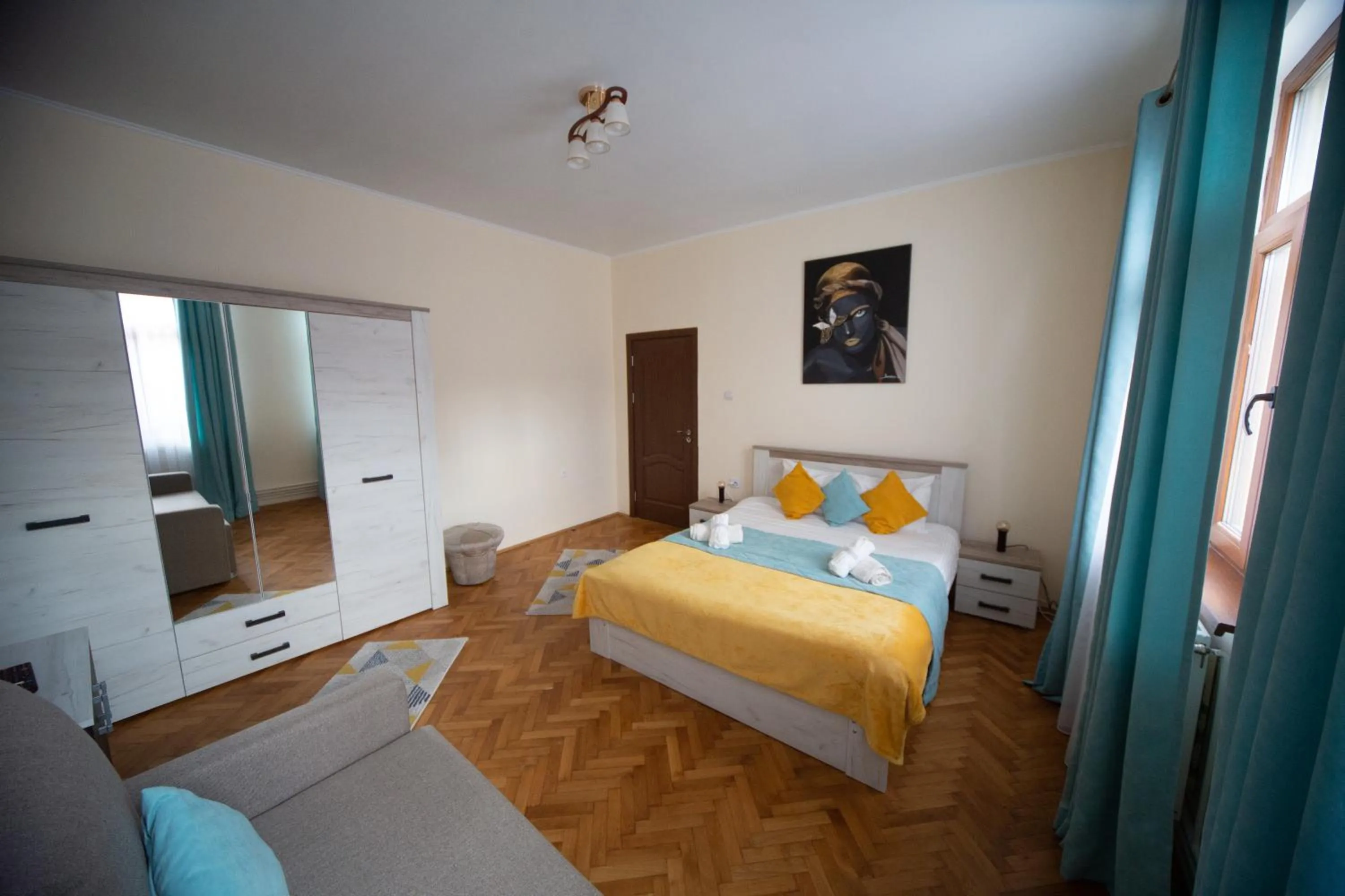 Bedroom in Happy Mood Apartments