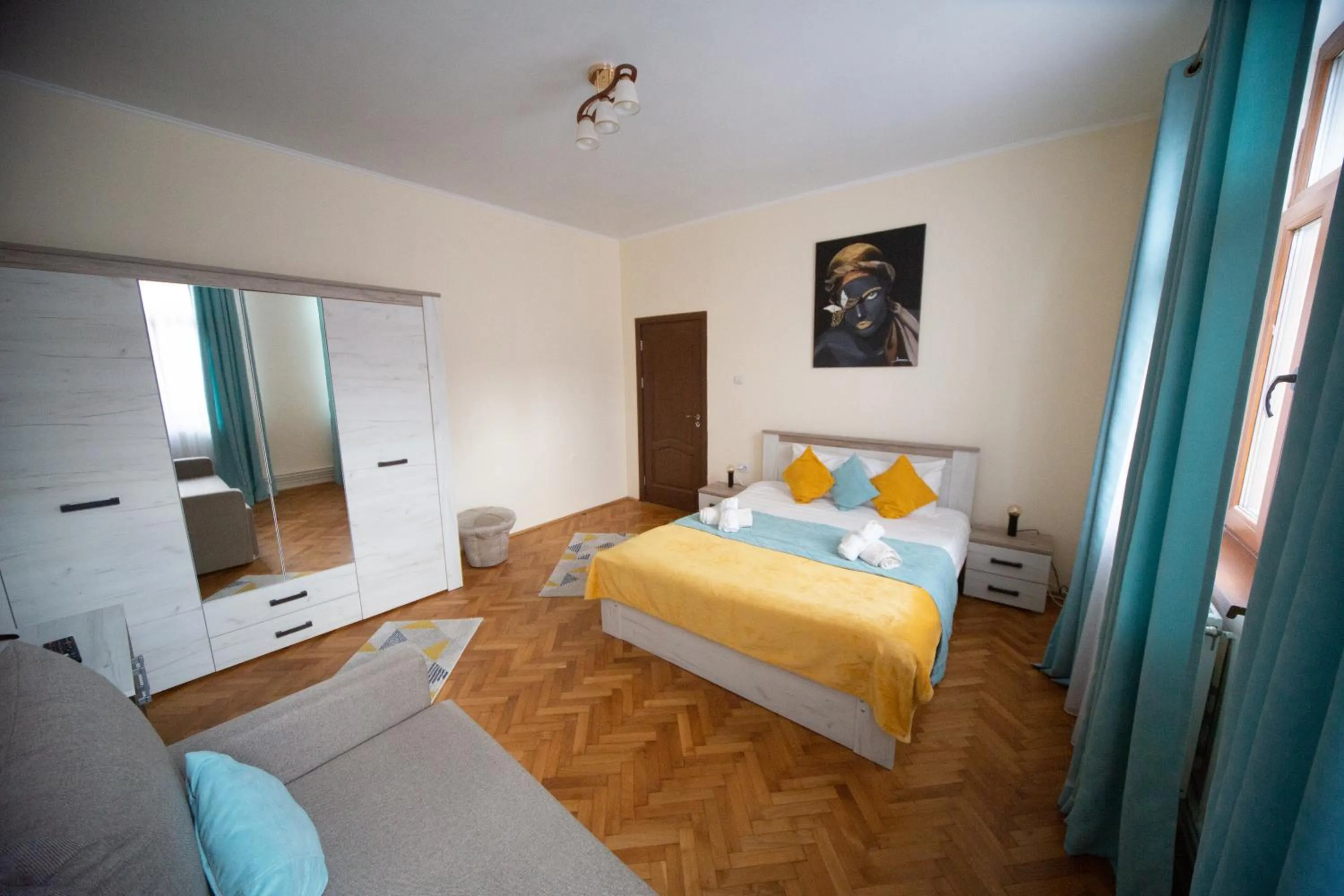 Bedroom in Happy Mood Apartments