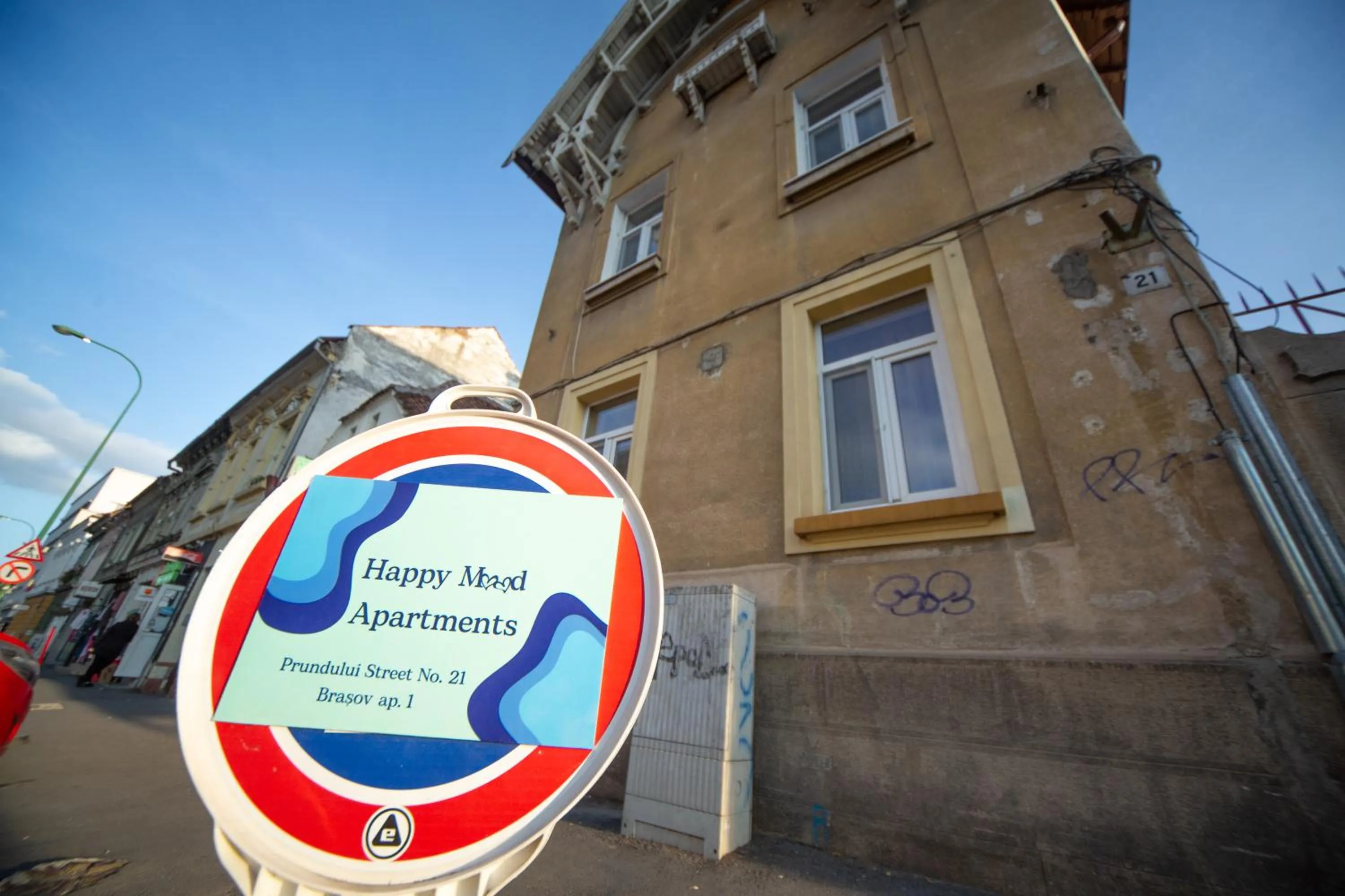 Decorative detail in Happy Mood Apartments