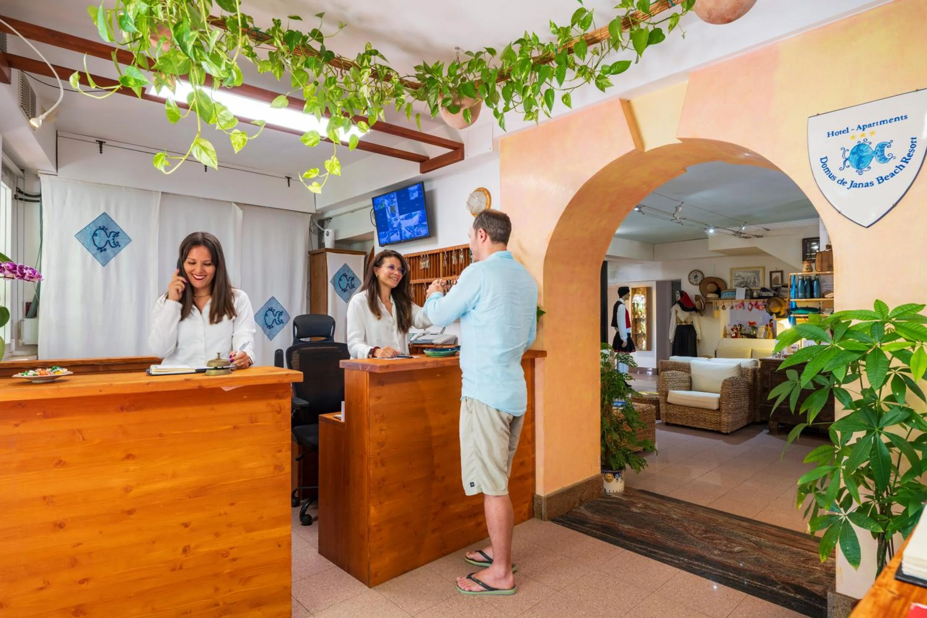 Lobby or reception in Domus De Janas Sul Mare