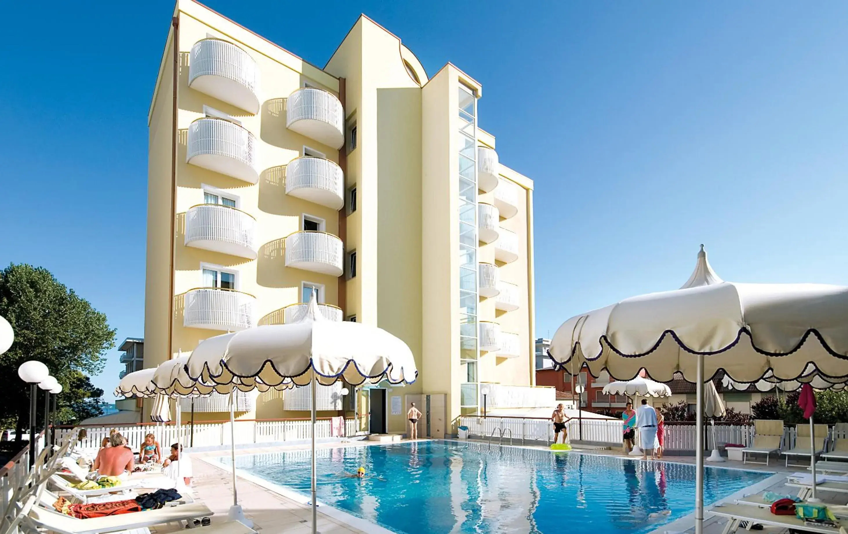 Pool view in Salus Smart & Chic Hotel Pool view in Salus Smart & Chic Hotel