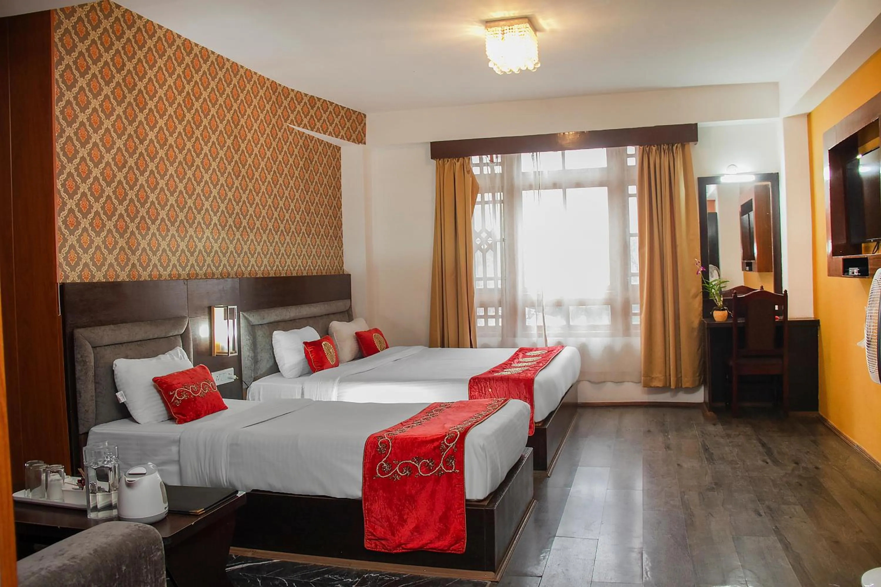 Bed in Palri Boutique Hotel