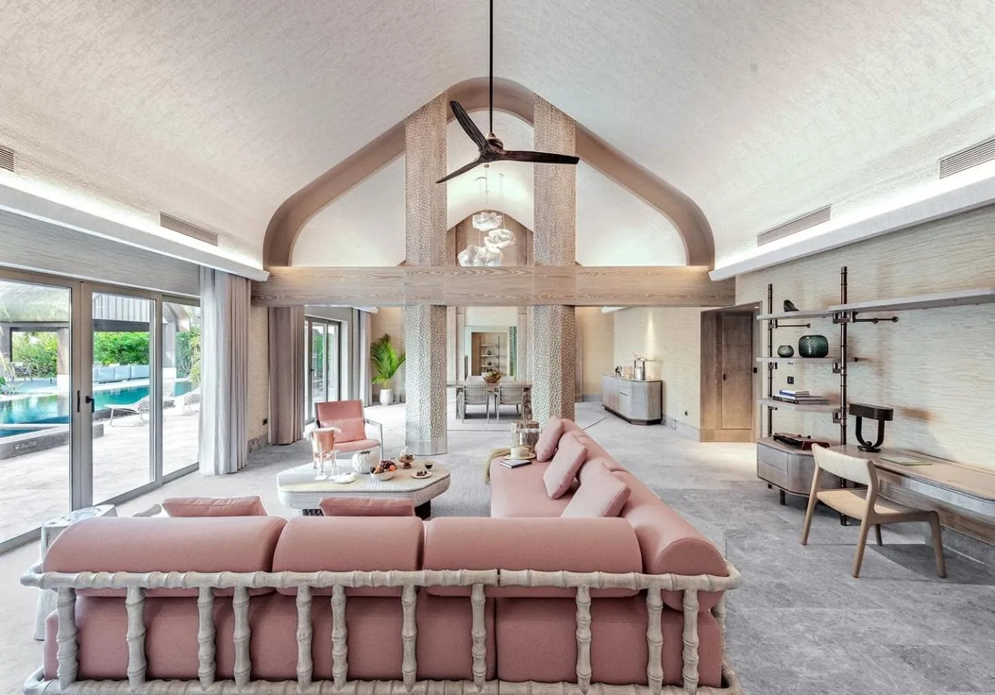 Seating area in JOALI BEING