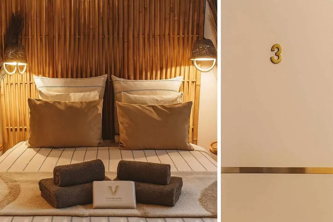 Bed in Les Epinettes chambres d'hôtes