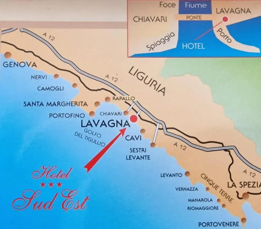 Location in Hotel Sud Est by Fam Rossetti