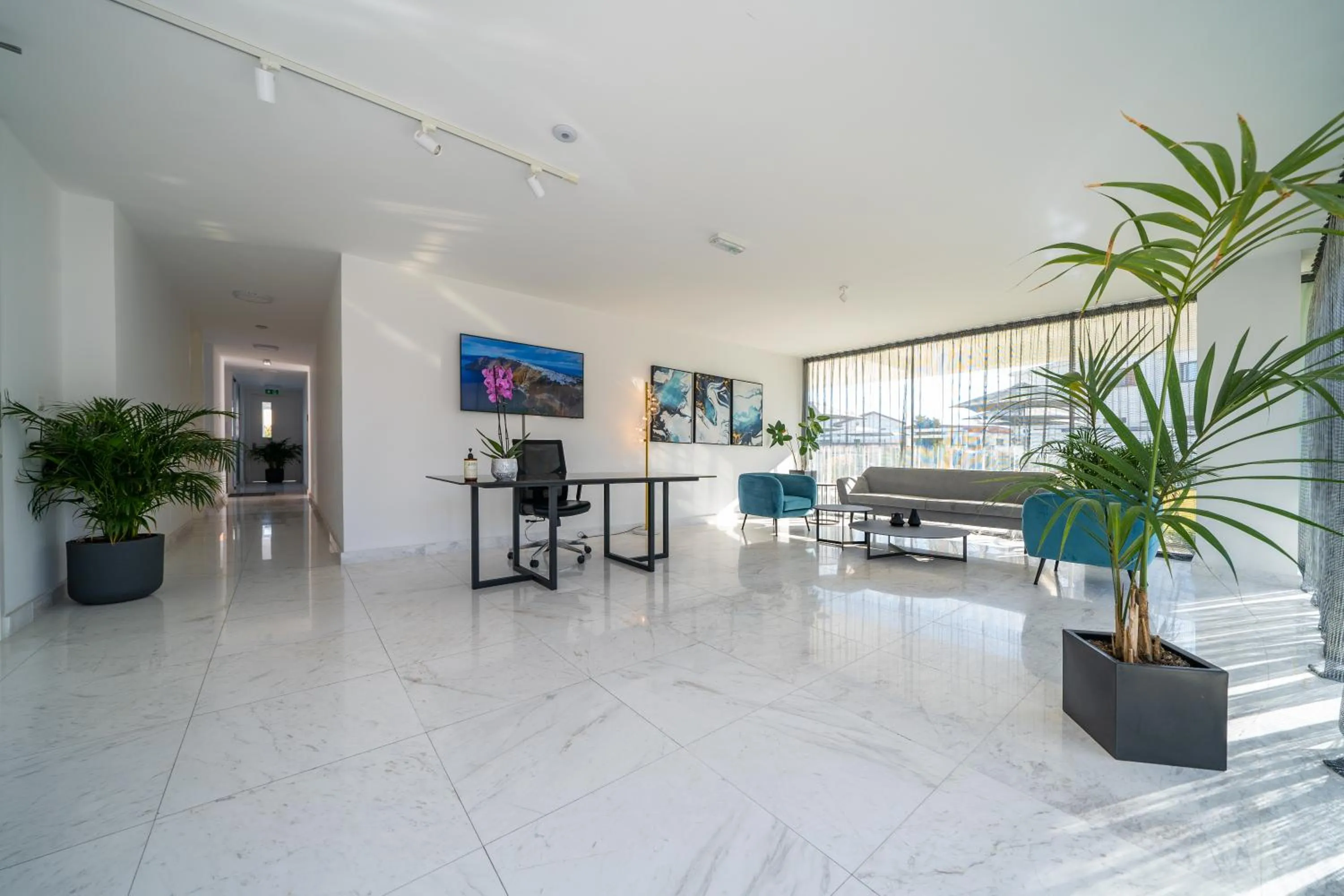 Lobby or reception in The Palmiers