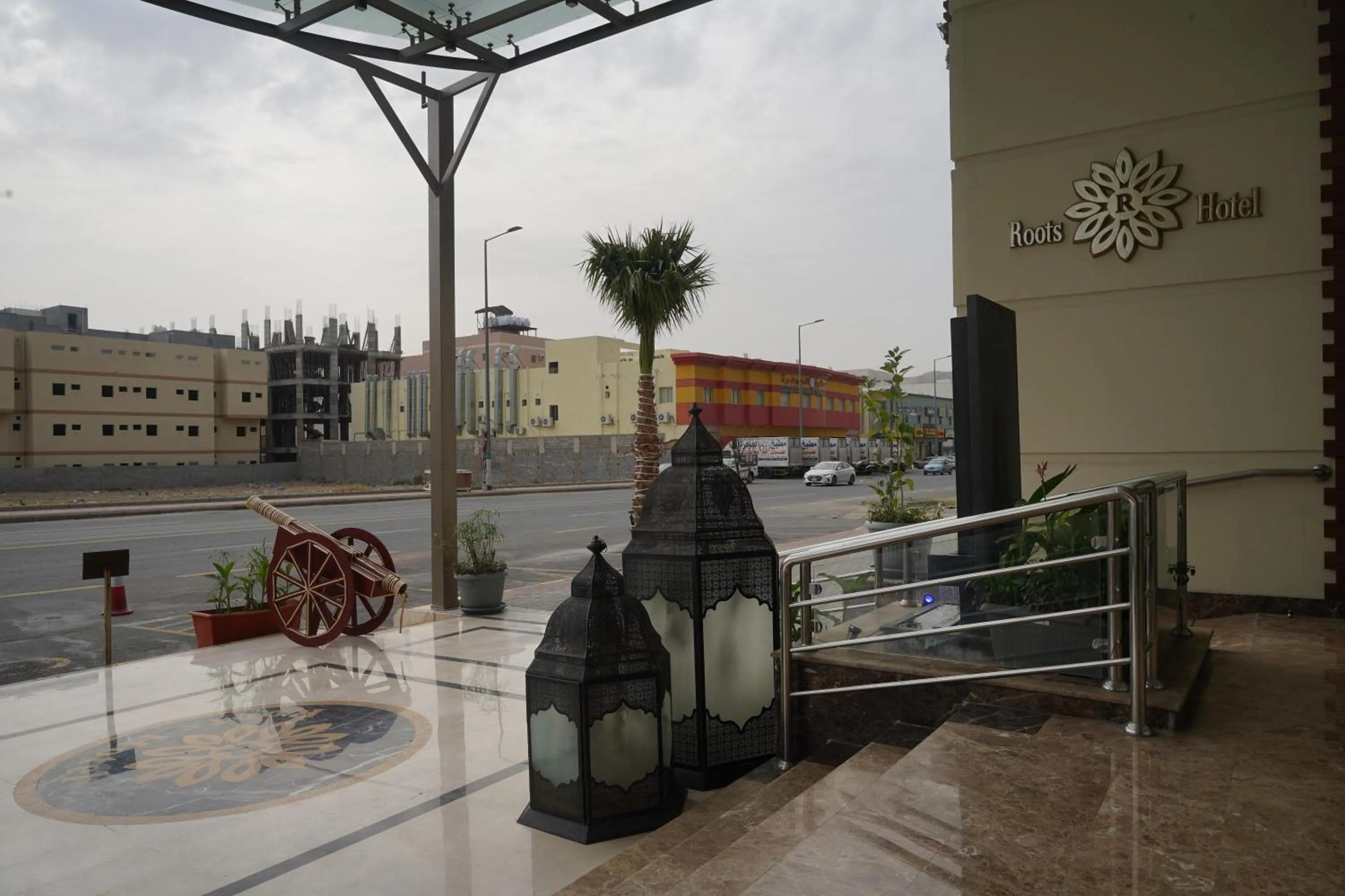 Property building in Roots Hotel