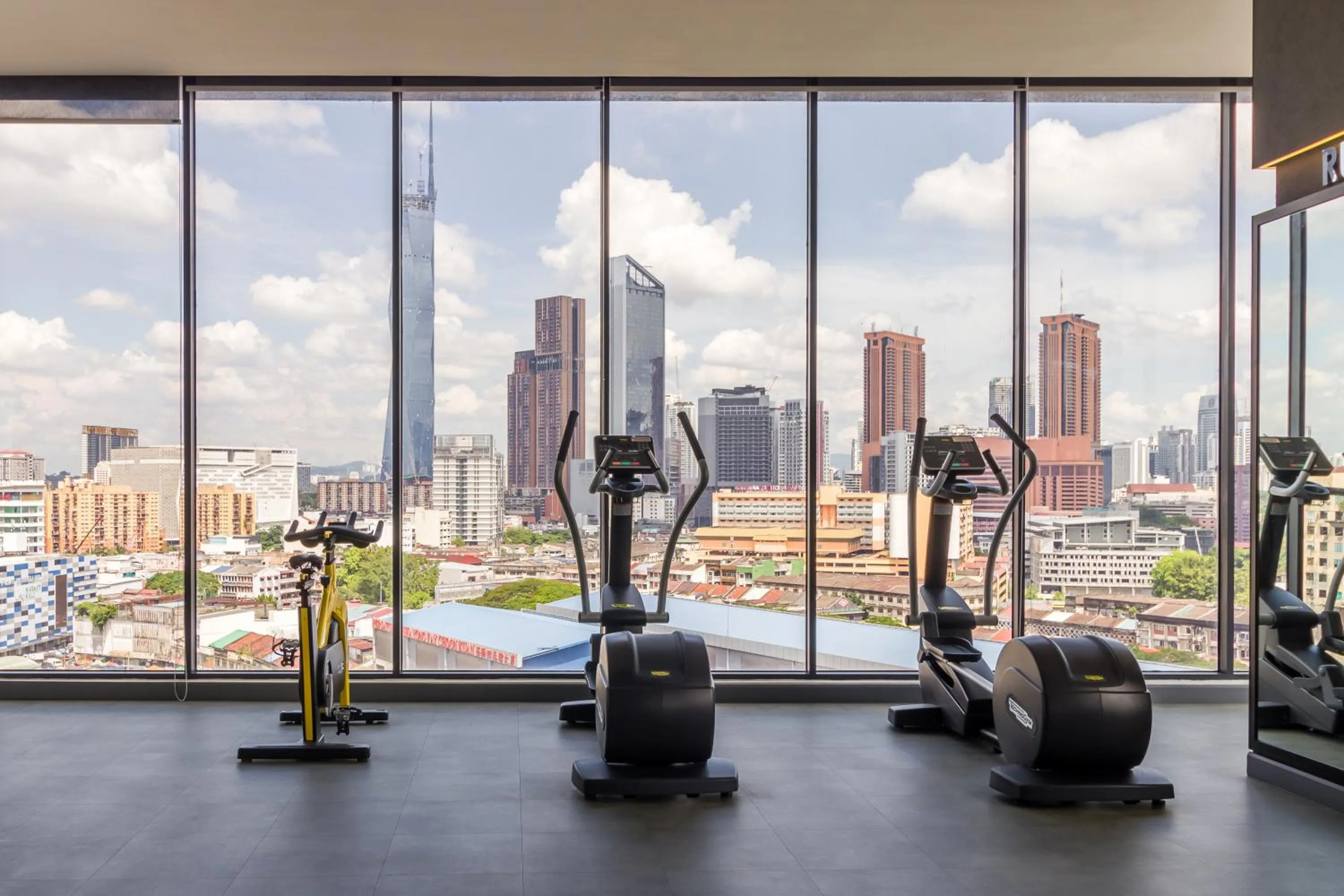 Fitness centre/facilities in Continew Residensi by Airhost