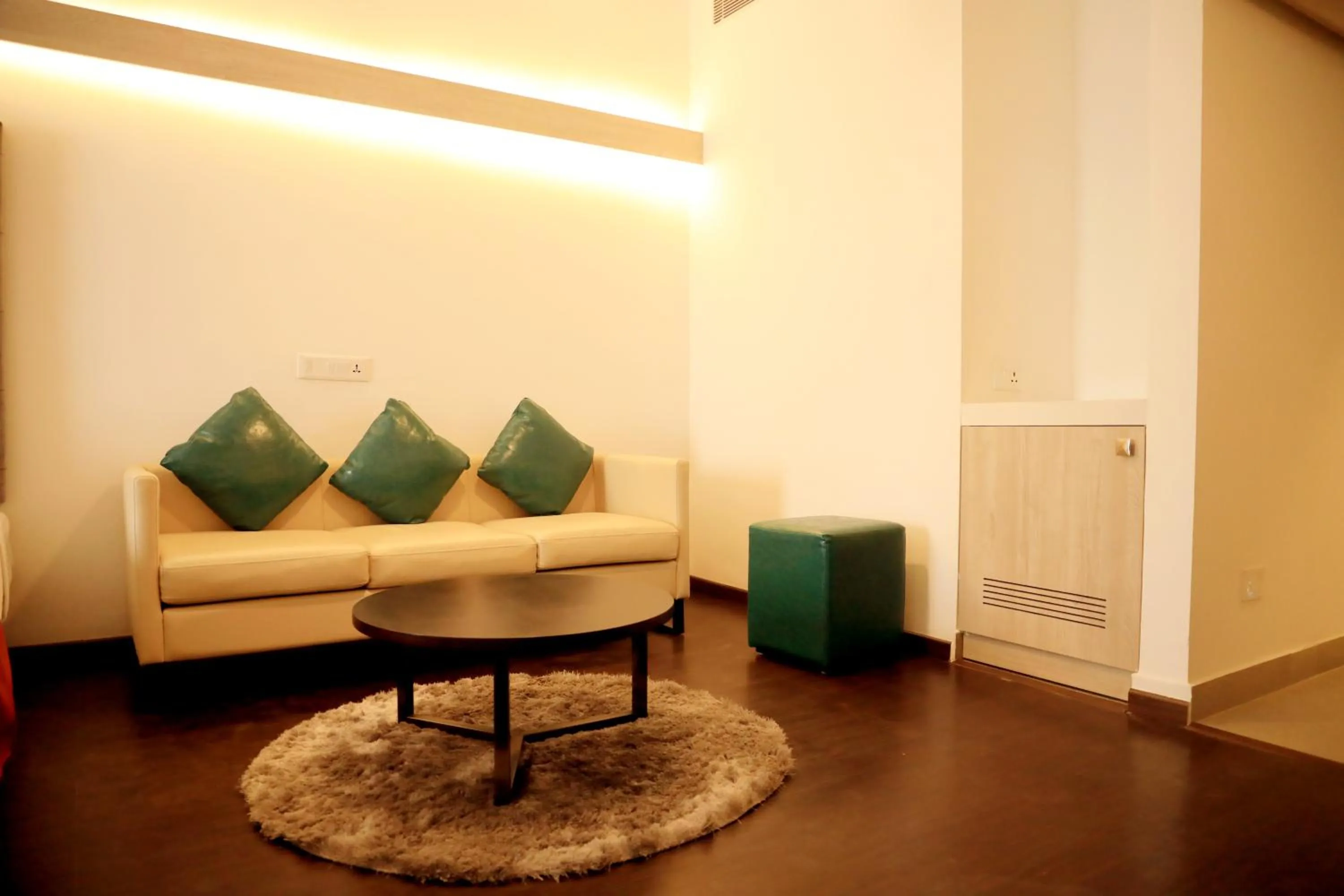 Seating area in Hotel Deccan Serai Grande, Gachibowli, Hyderabad