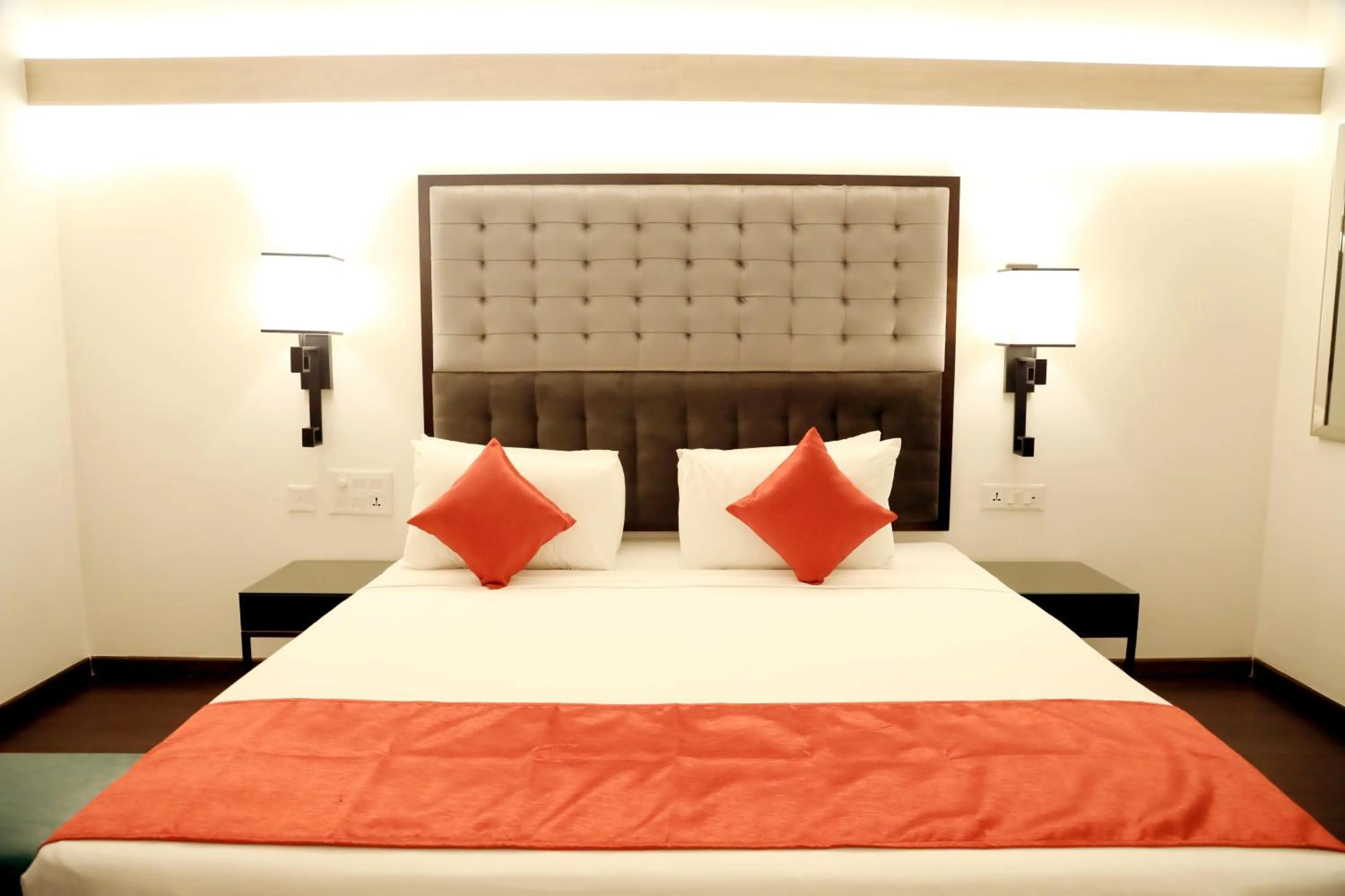 Bed in Hotel Deccan Serai Grande, Gachibowli, Hyderabad