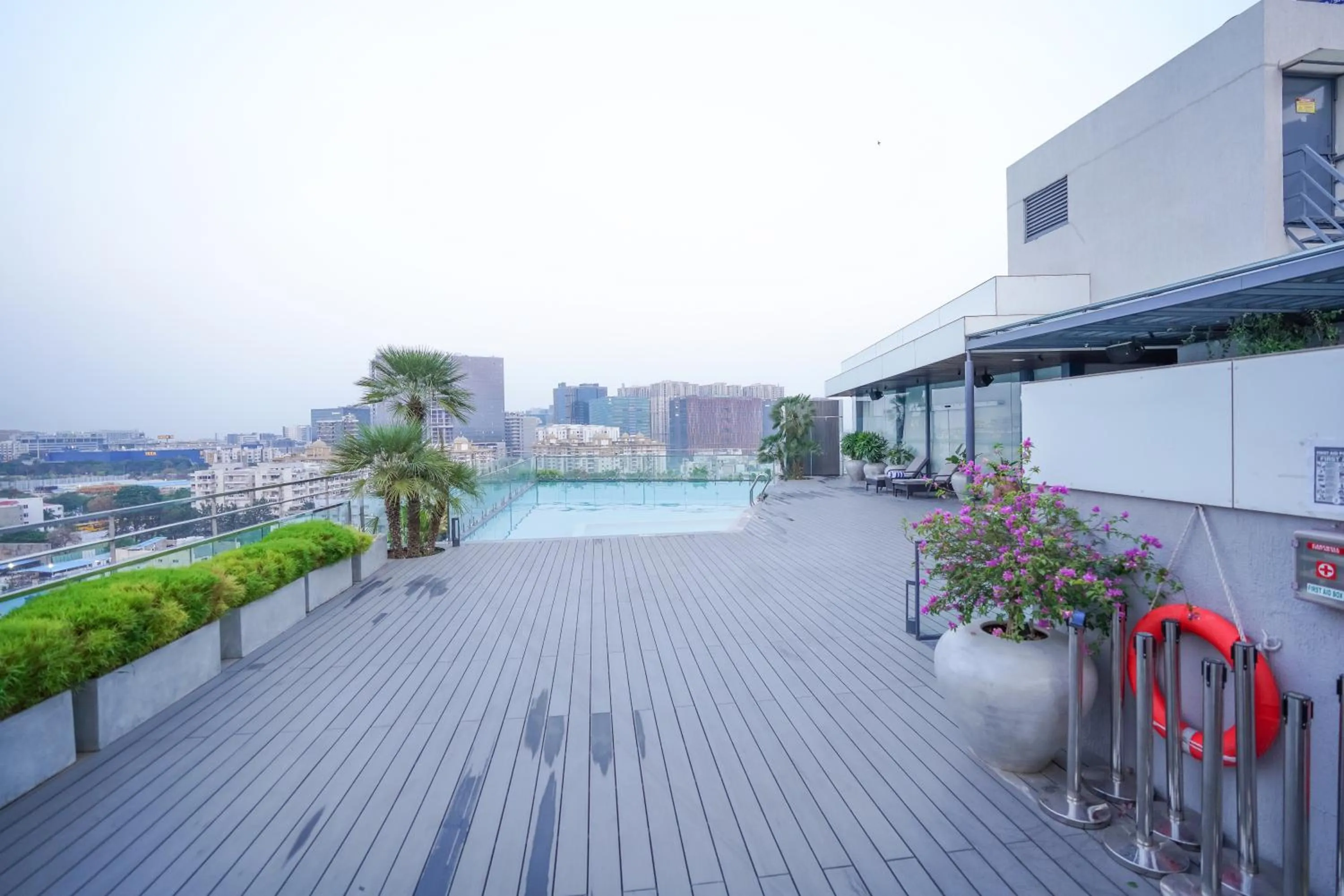 Swimming pool in Hotel Deccan Serai Grande, Gachibowli, Hyderabad