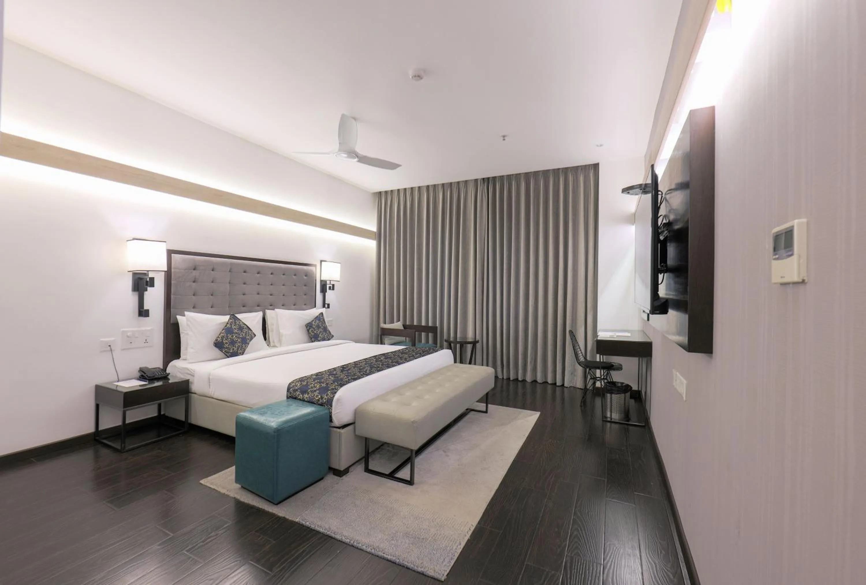 Bed in Hotel Deccan Serai Grande, Gachibowli, Hyderabad