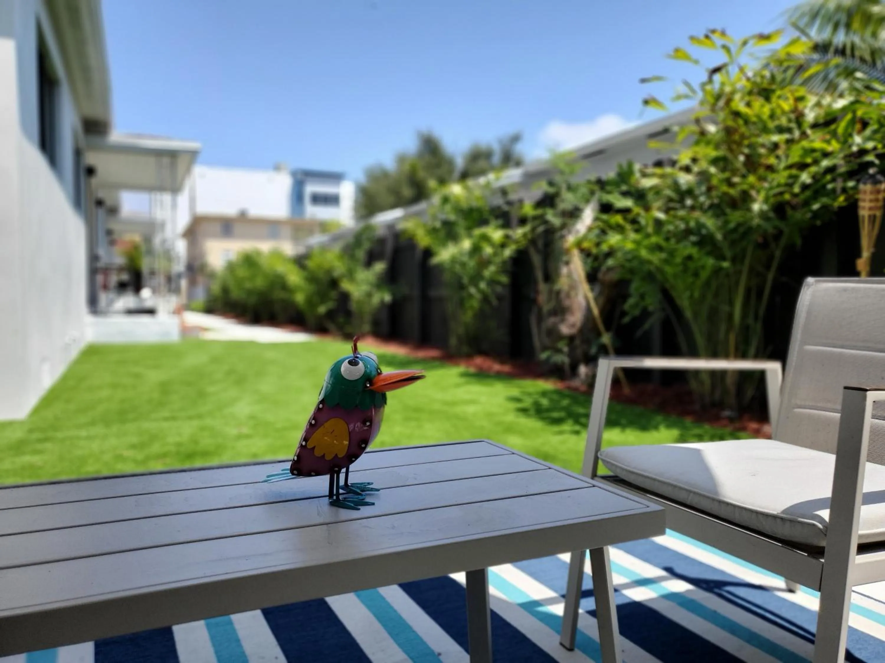 Patio in Casa Cuba in Little Havana, Brickell, Calle 8 and 10 minutes to the Beach FREE PARKING