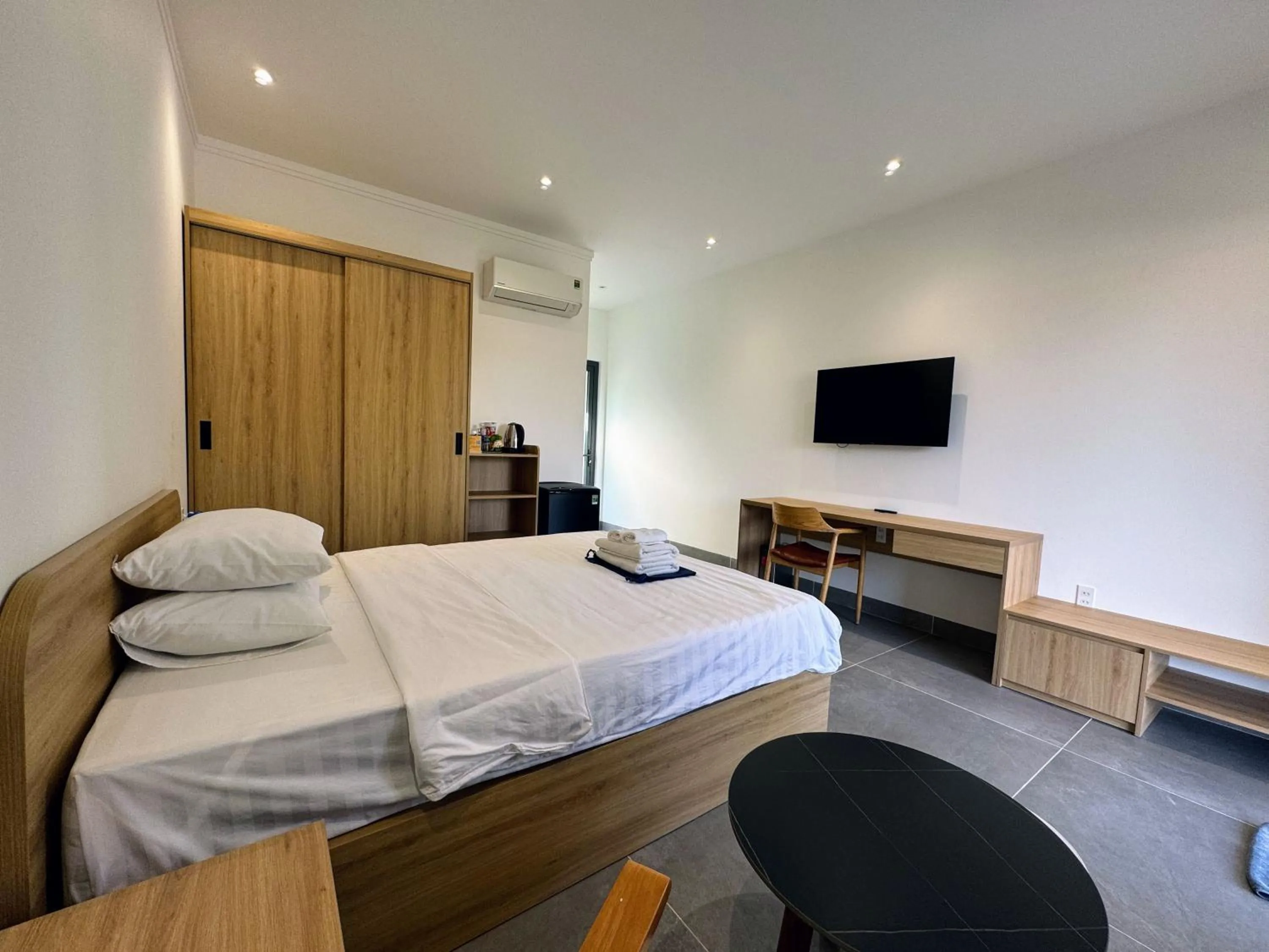 Bed in Minh Hai Resort