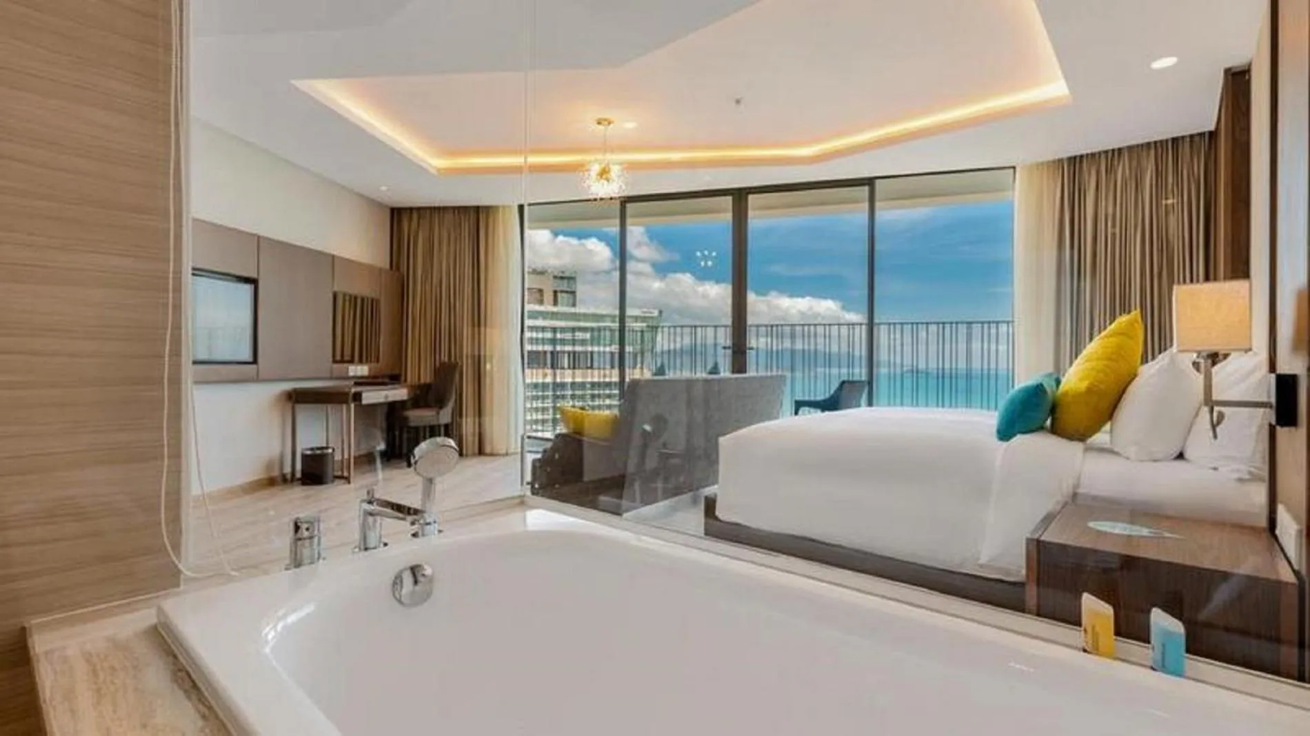 Bed in Panorama apartment Nha Trang