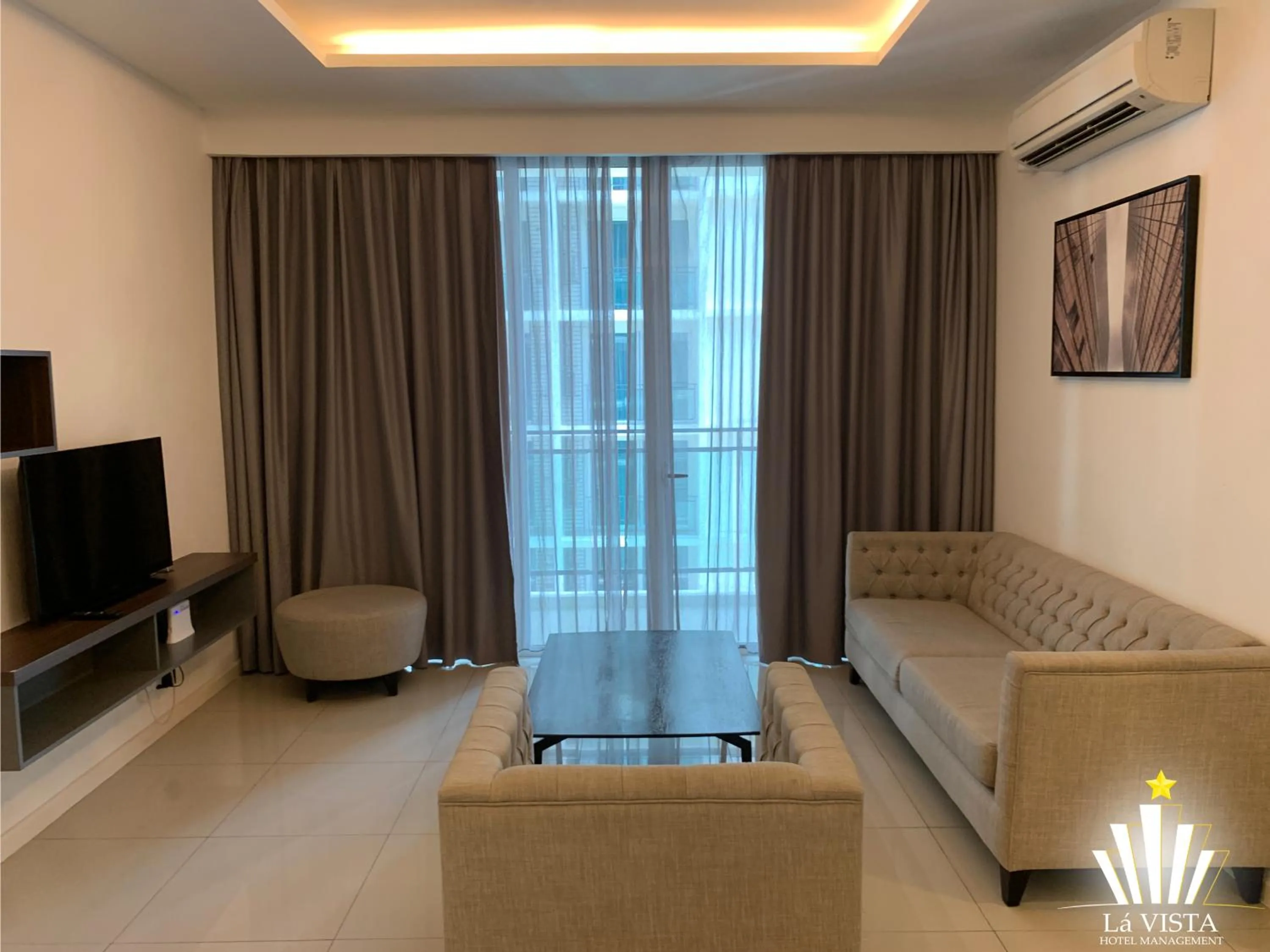 Living room in The Shore Hotel & Residences By Lá VISTA