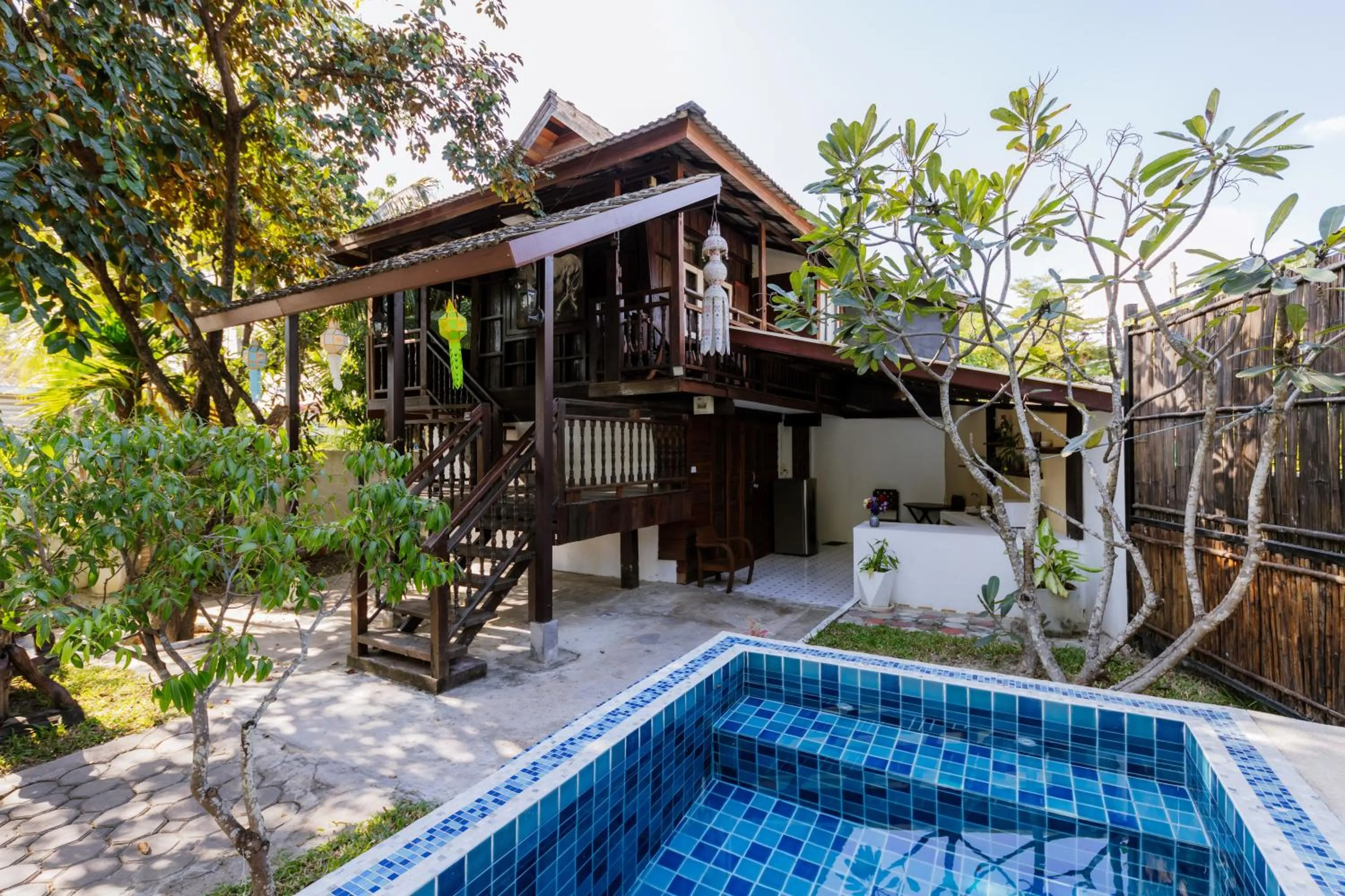 Pool view in Teewana Resort Chiang Mai