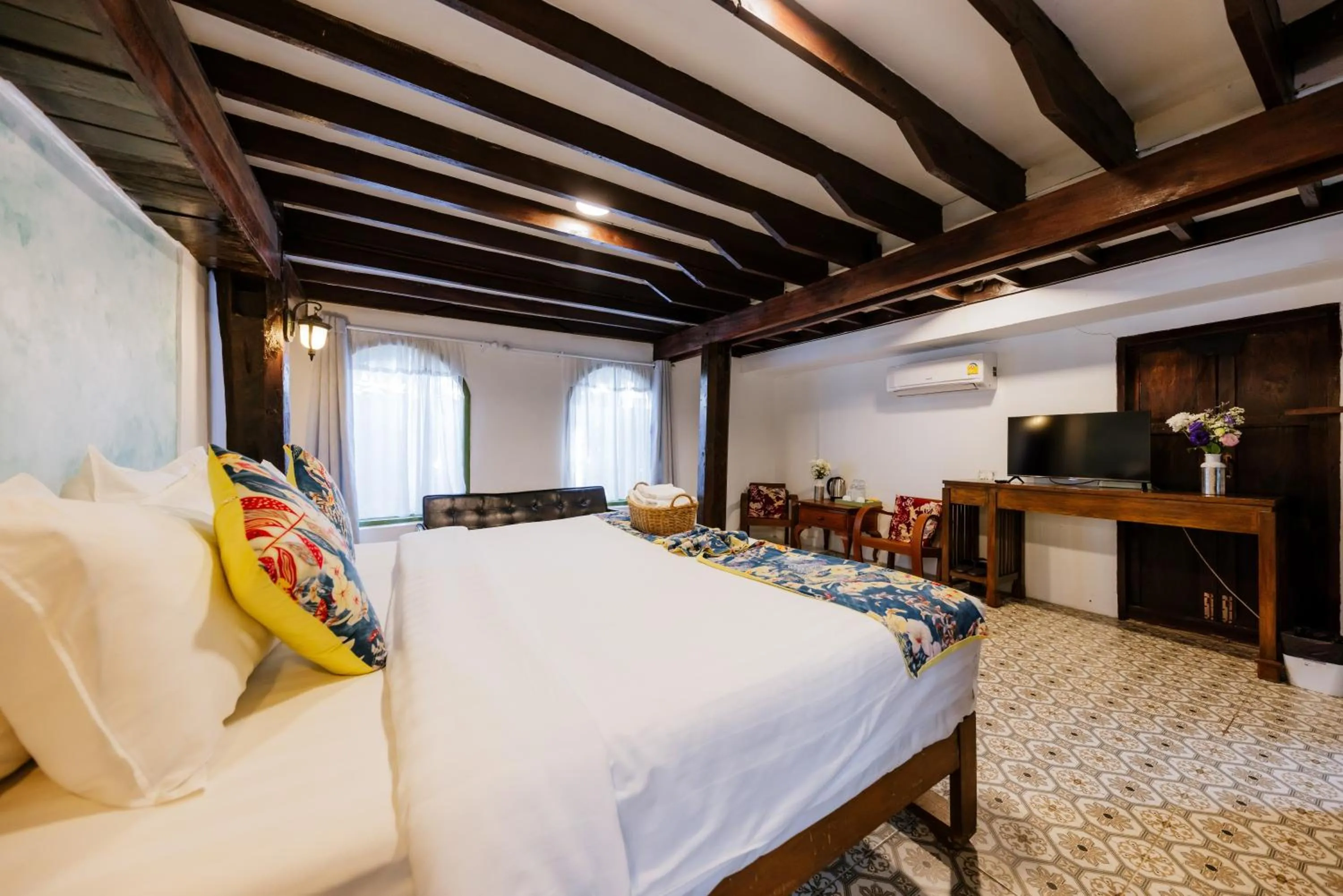 Bed in Teewana Resort Chiang Mai