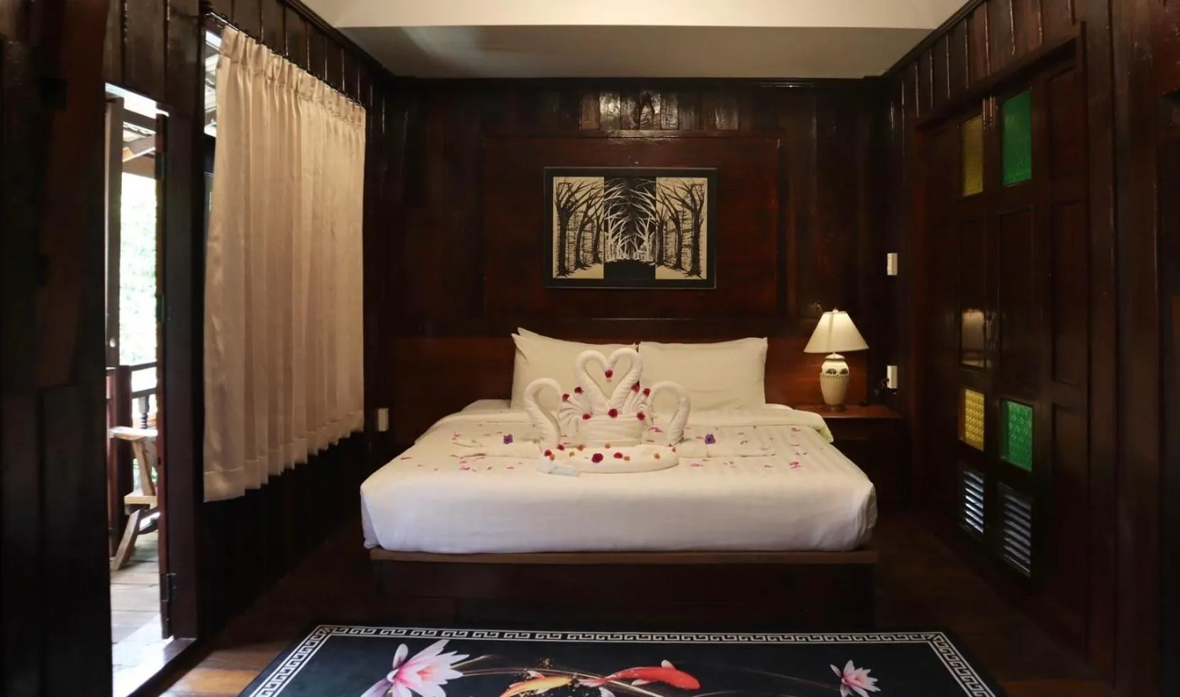 Bed in Chiang Mai Las Orquideas Resort