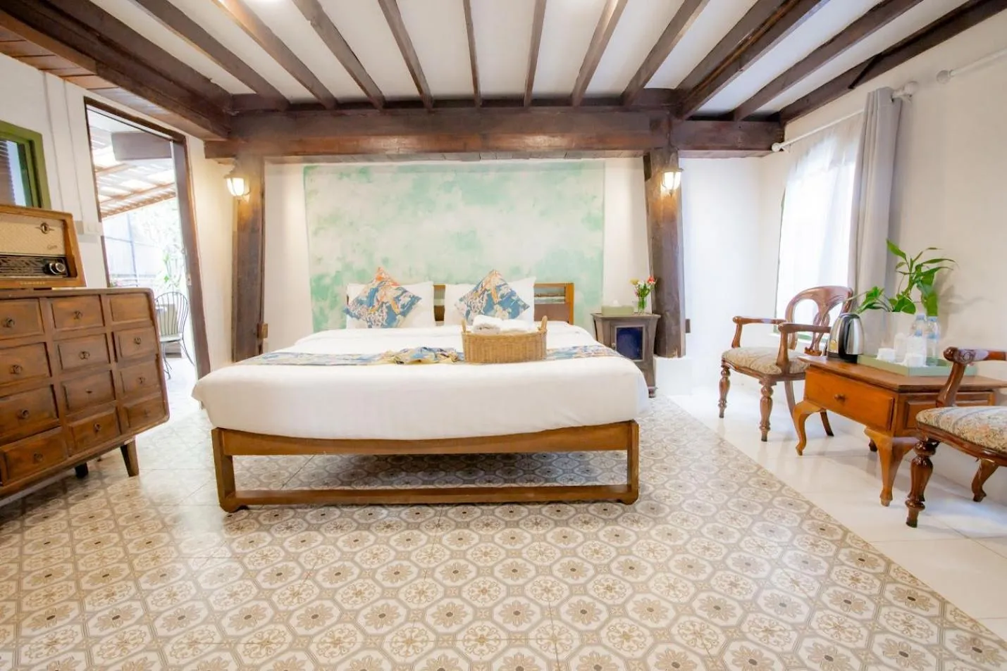 Bed in Teewana Resort Chiang Mai