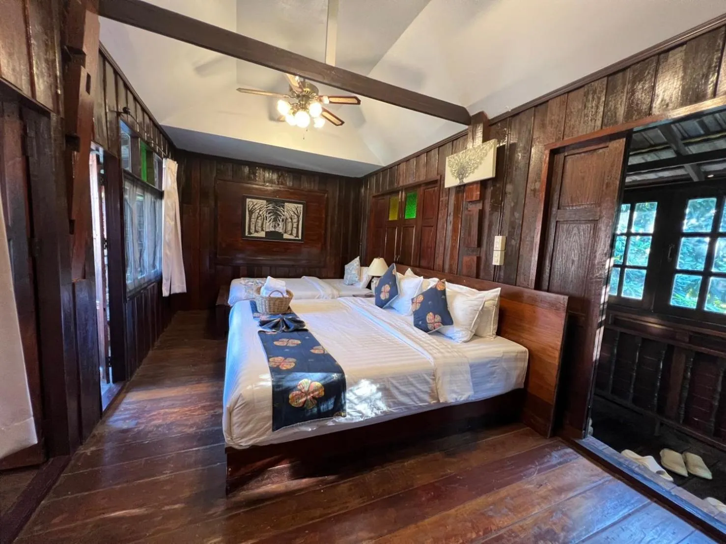 Bed in Teewana Resort Chiang Mai