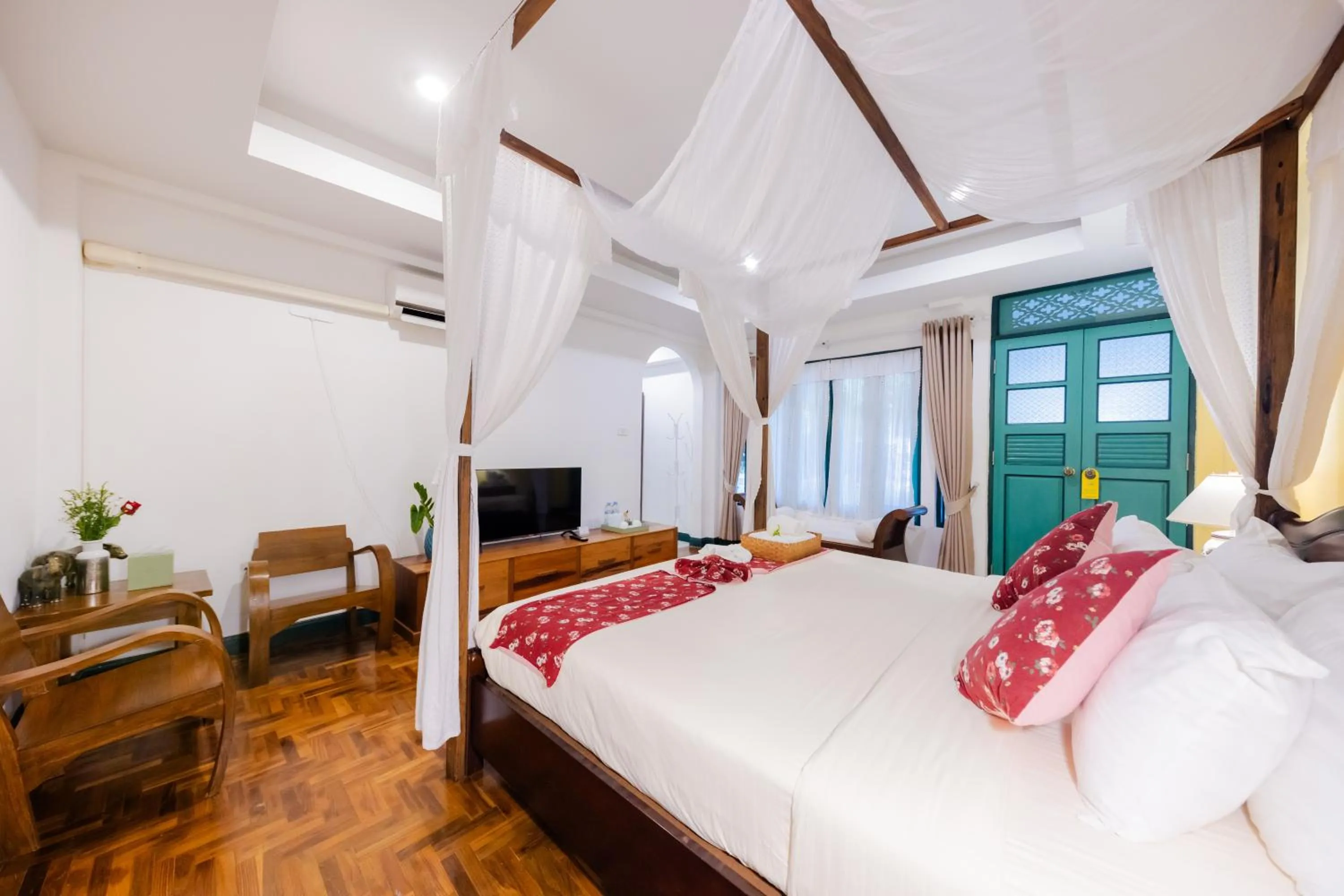 Bed in Teewana Resort Chiang Mai