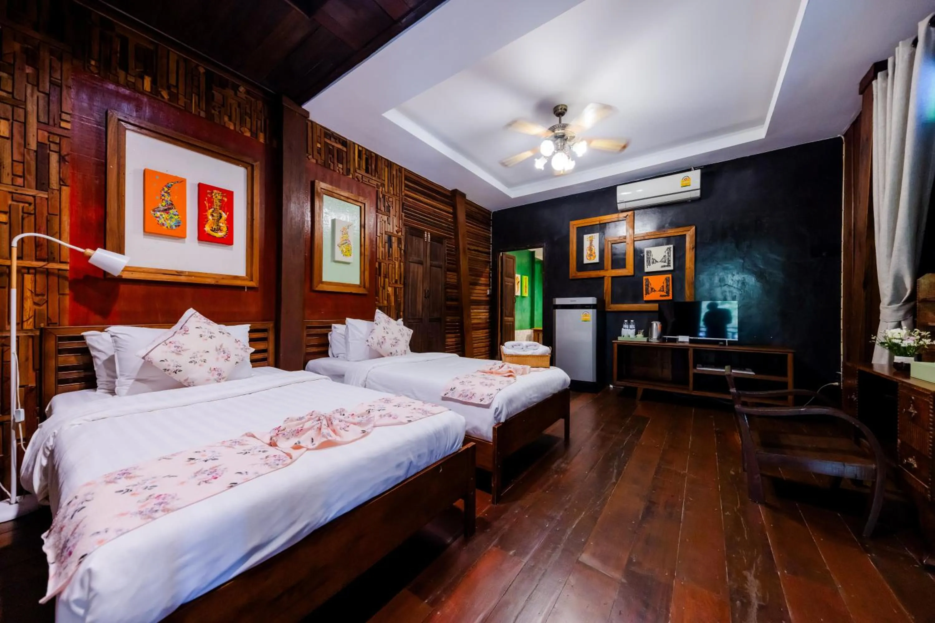 Bed in Teewana Resort Chiang Mai