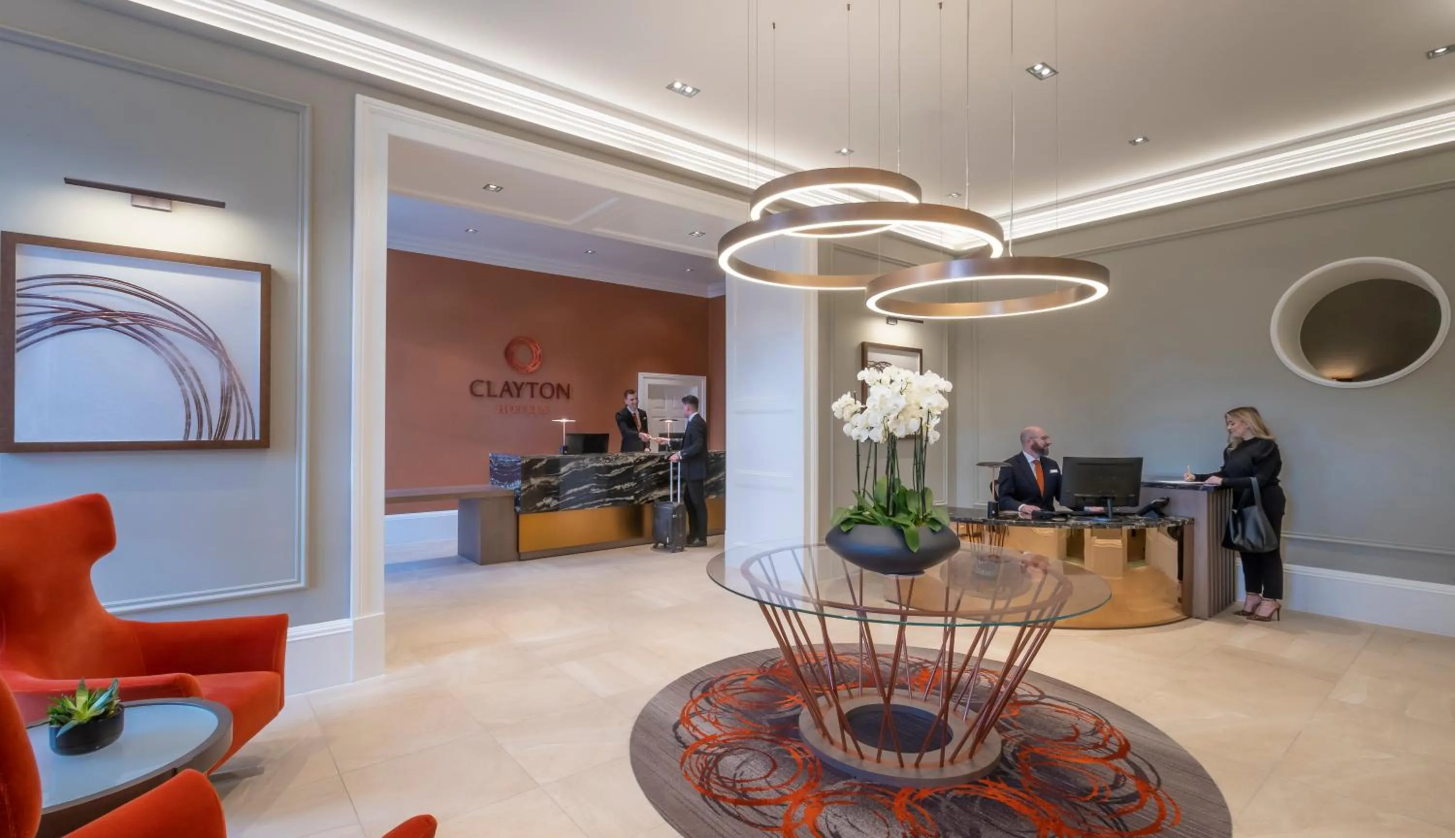 Lobby or reception in Clayton Hotel Glasgow City