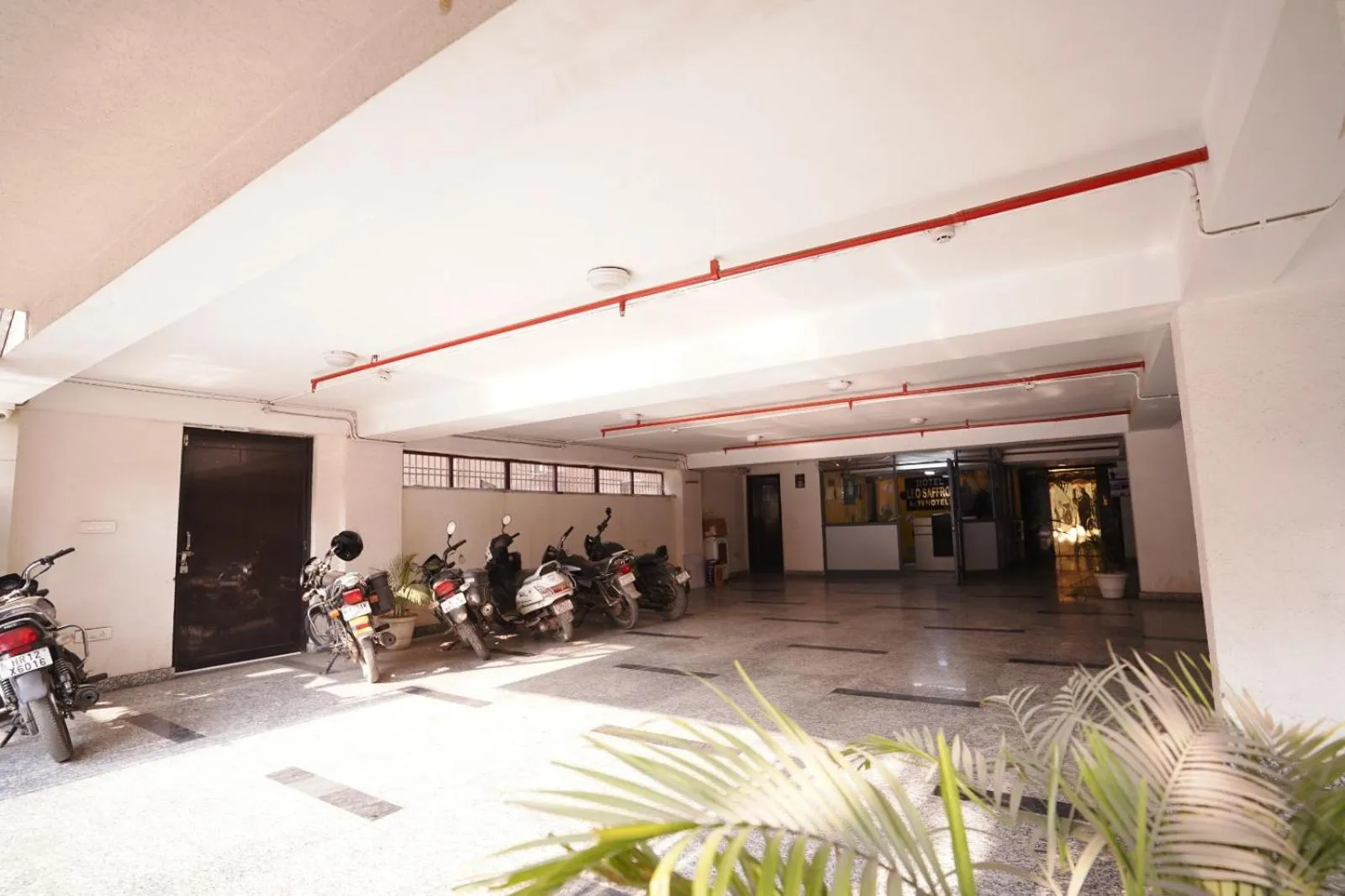 Parking in Hotel Leo Saffron - Pitampura