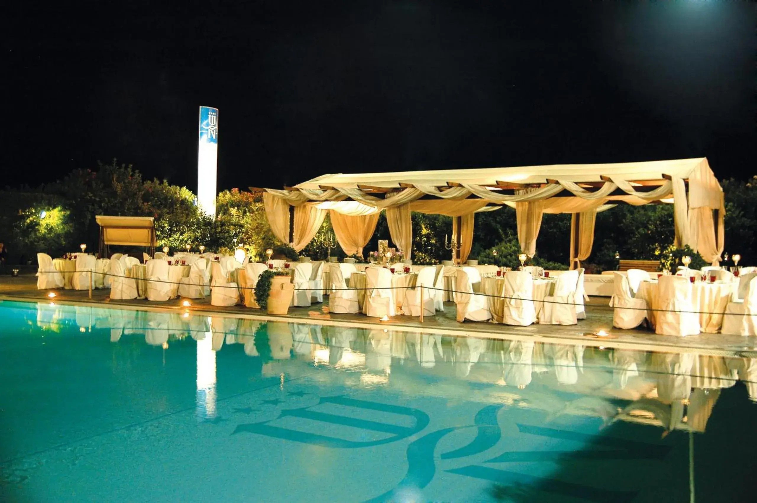 Night, Swimming Pool in Hotel Nettuno