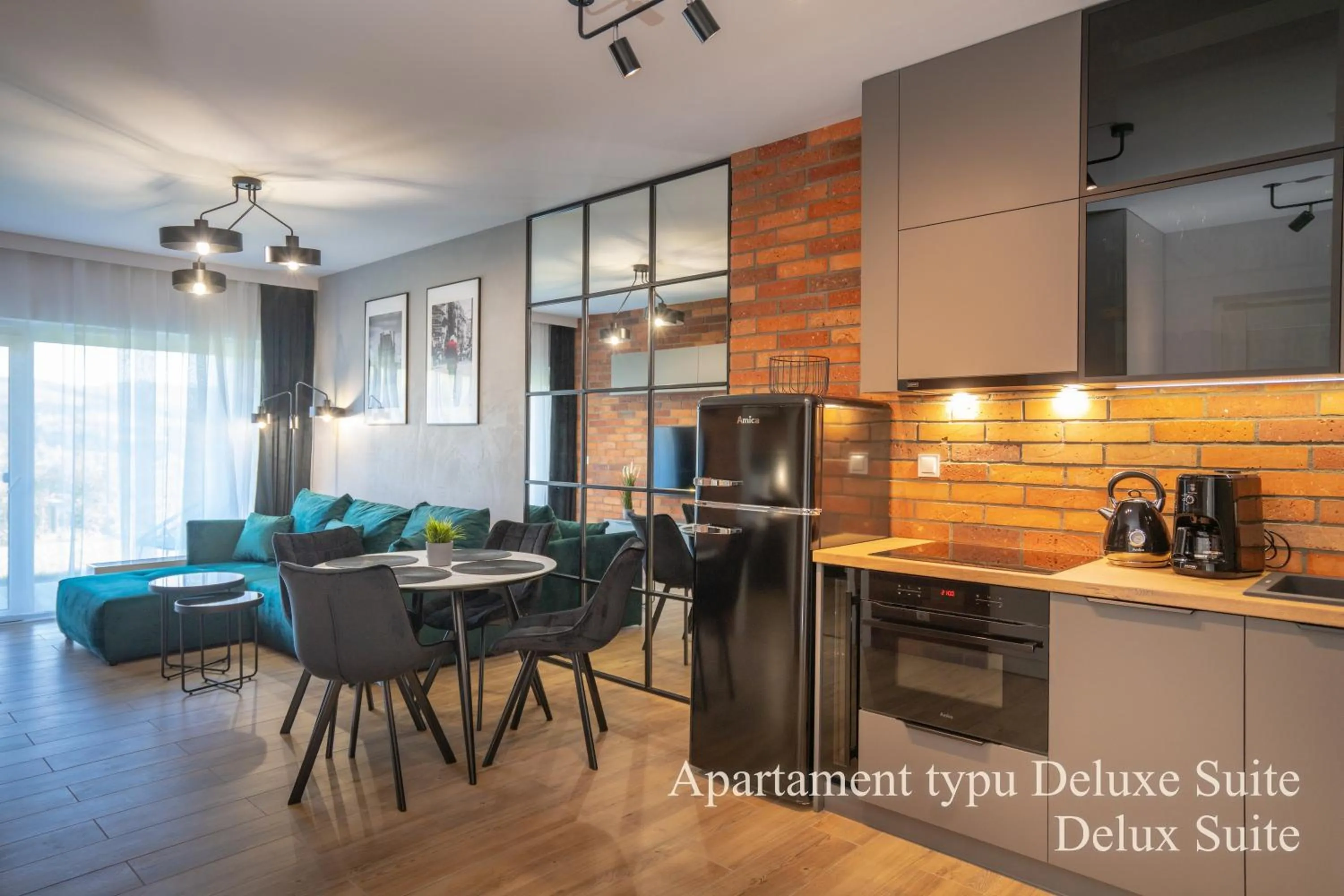 Kitchen or kitchenette in RentPlanet - Apartamenty IzerSKI Resort