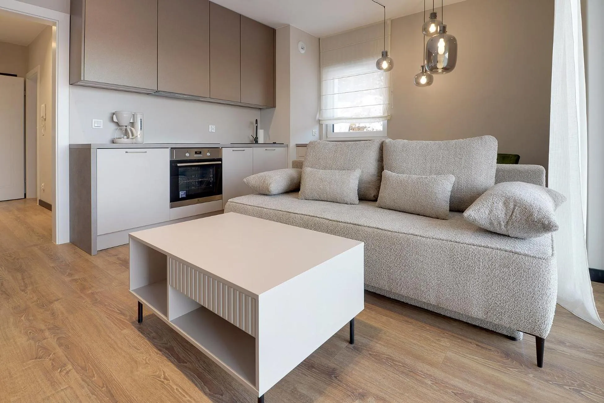 Kitchen or kitchenette in RentPlanet - Apartamenty IzerSKI Resort