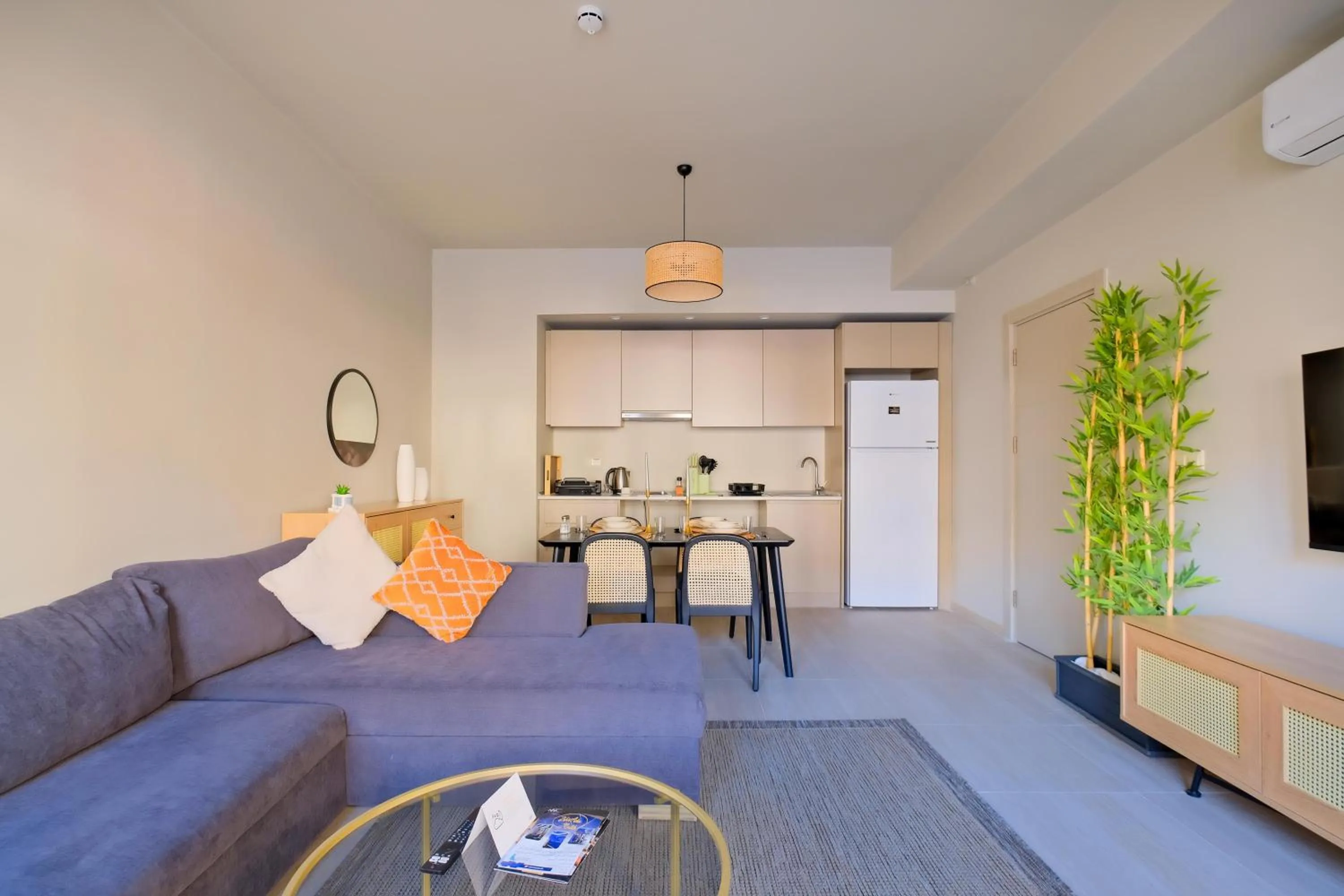 Kitchen or kitchenette in New Inn Hotel Cadde 54 Mall