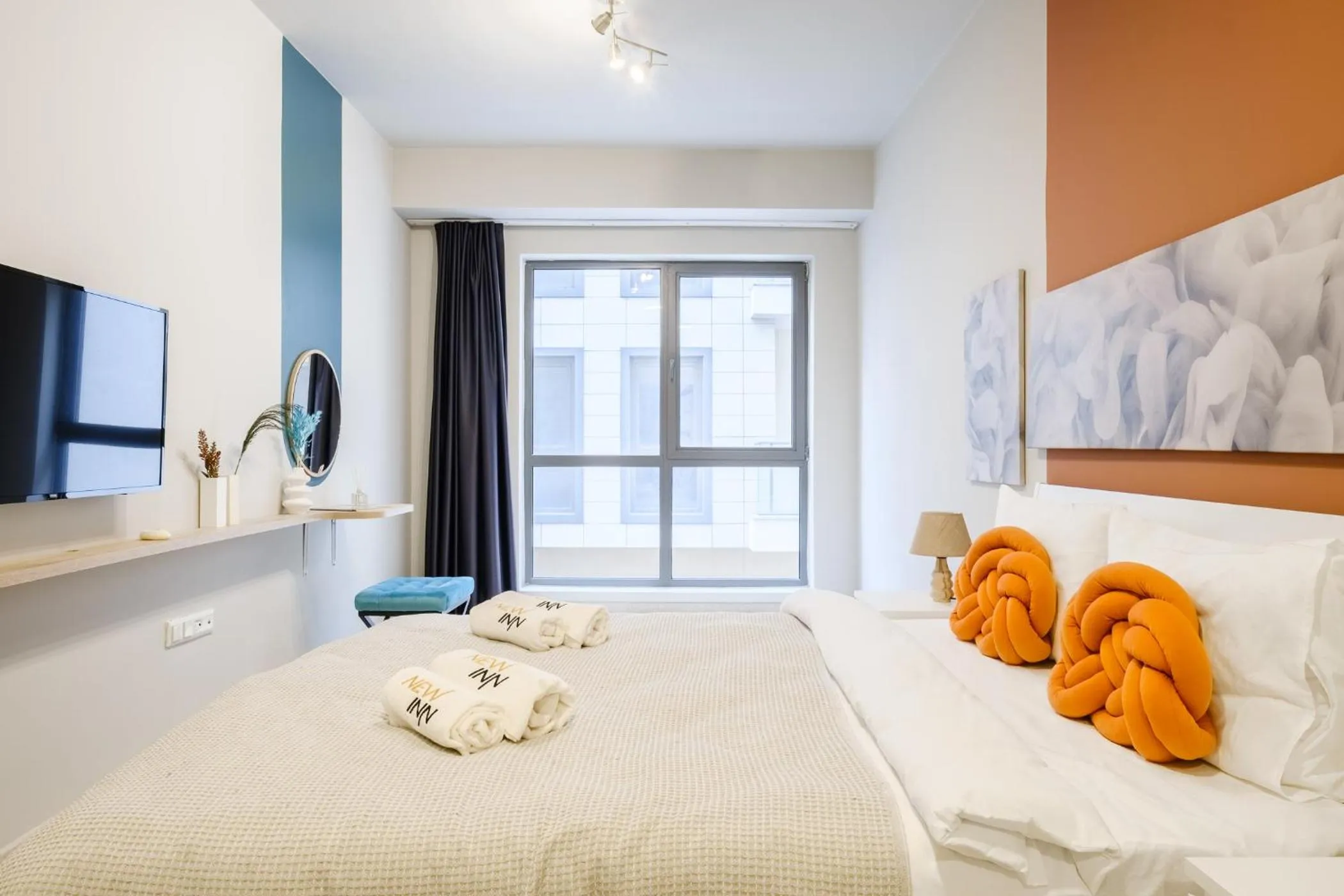 Bed in New Inn Hotel Cadde 54 Mall