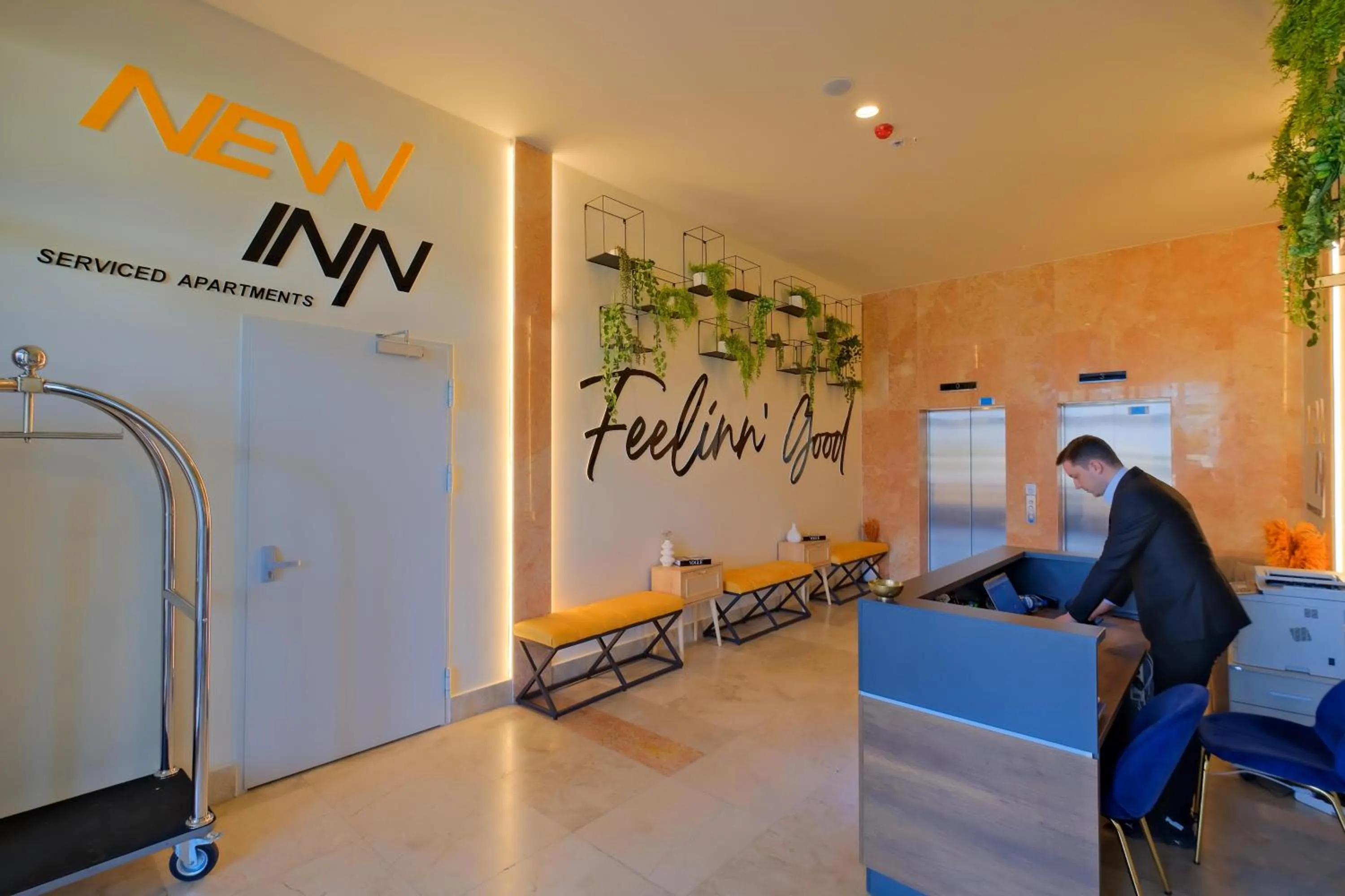 Lobby or reception in New Inn Hotel Cadde 54 Mall