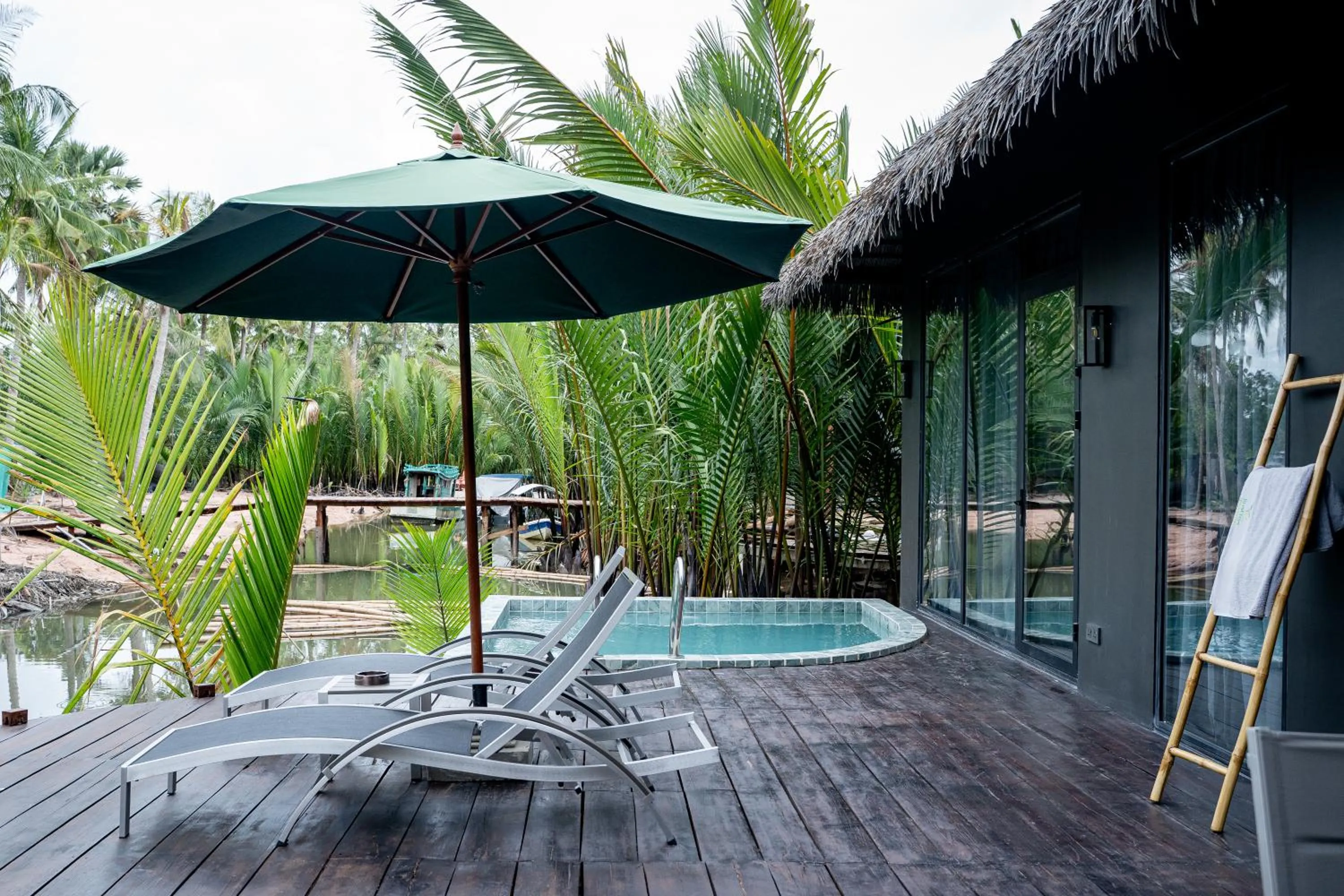 Patio in RiverTree Villa & Resort