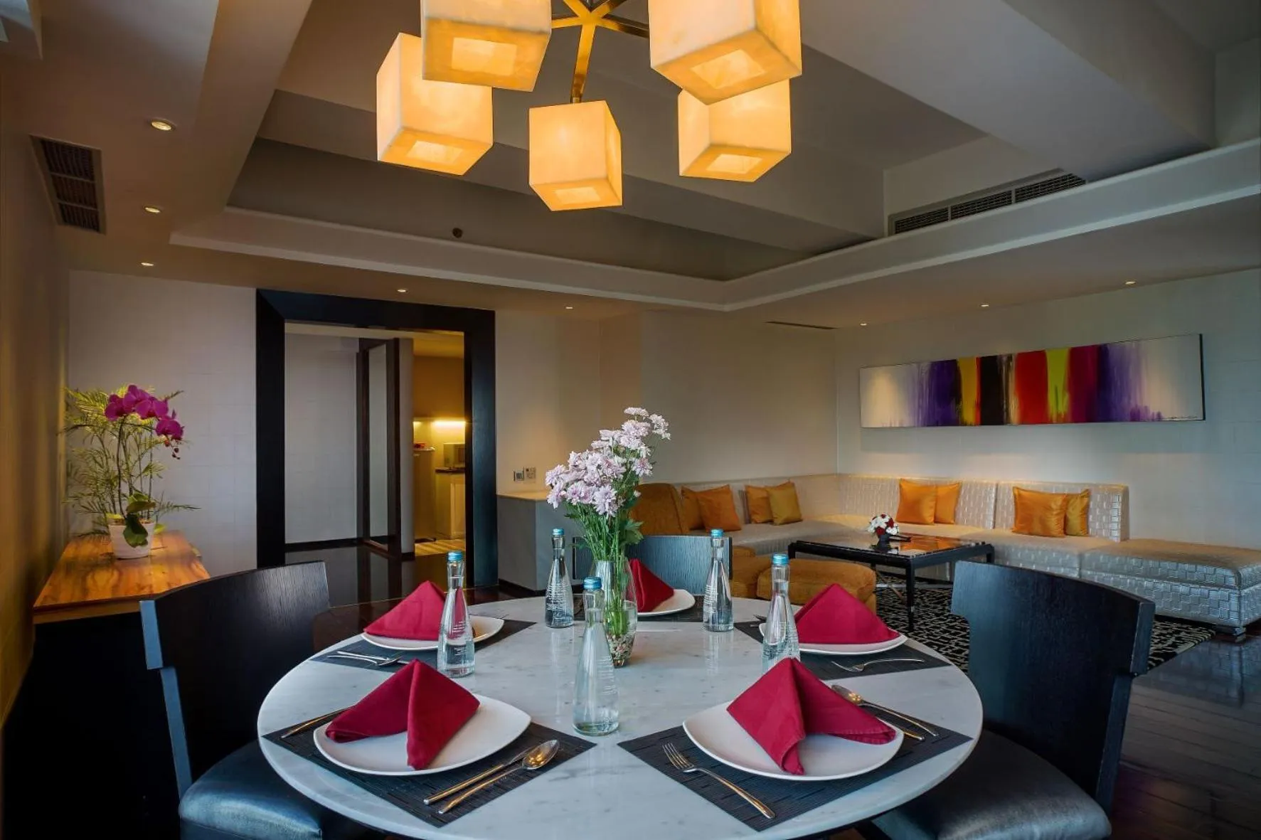 Dining area in ARTOTEL TS Suites Surabaya