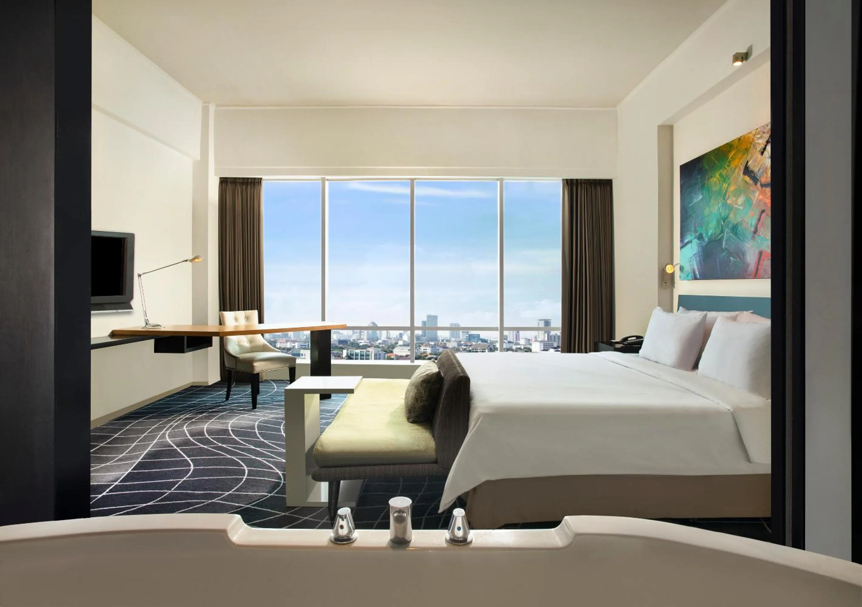 Bed in ARTOTEL TS Suites Surabaya