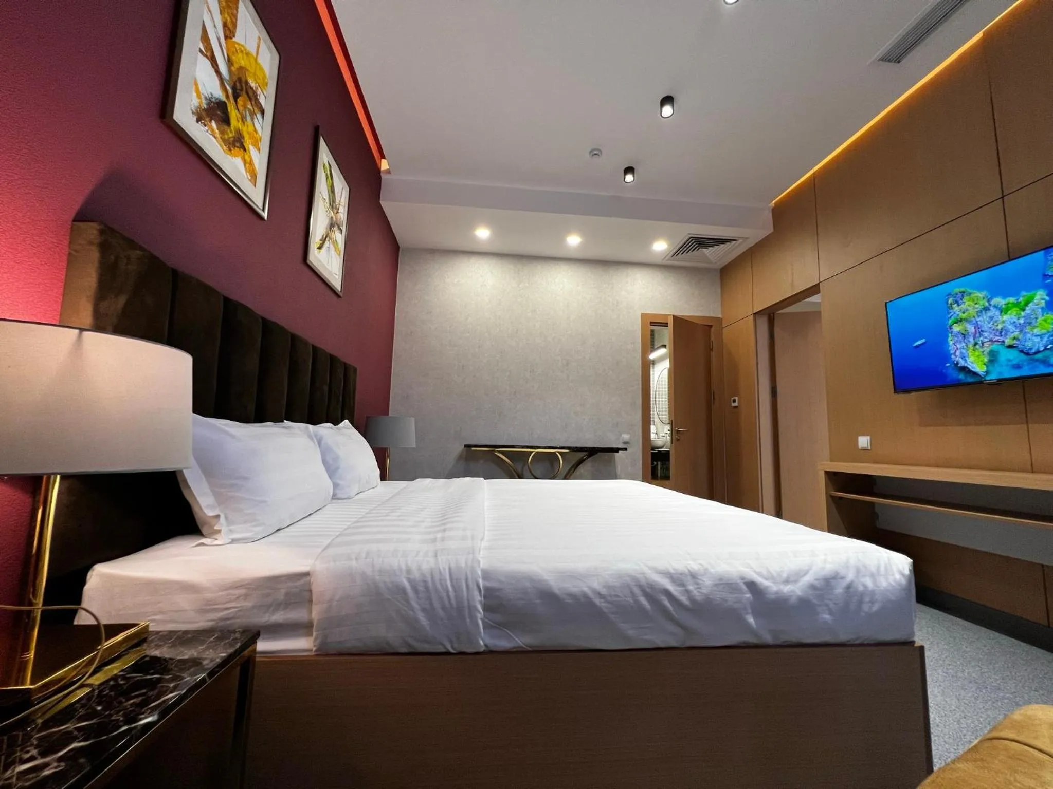 Bed in King Plaza Hotel