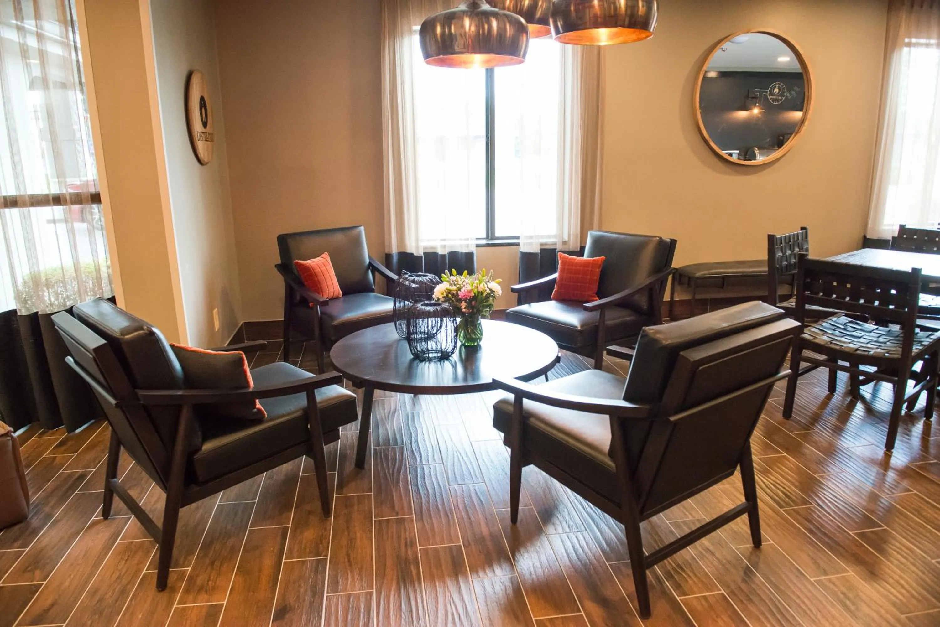 Seating area in Distill-Inn