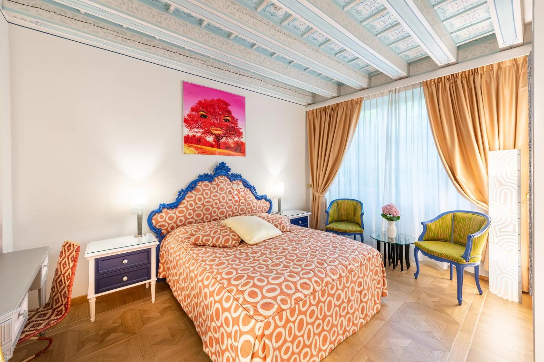 Bedroom, Bed in Byblos Art Hotel Villa Amistà